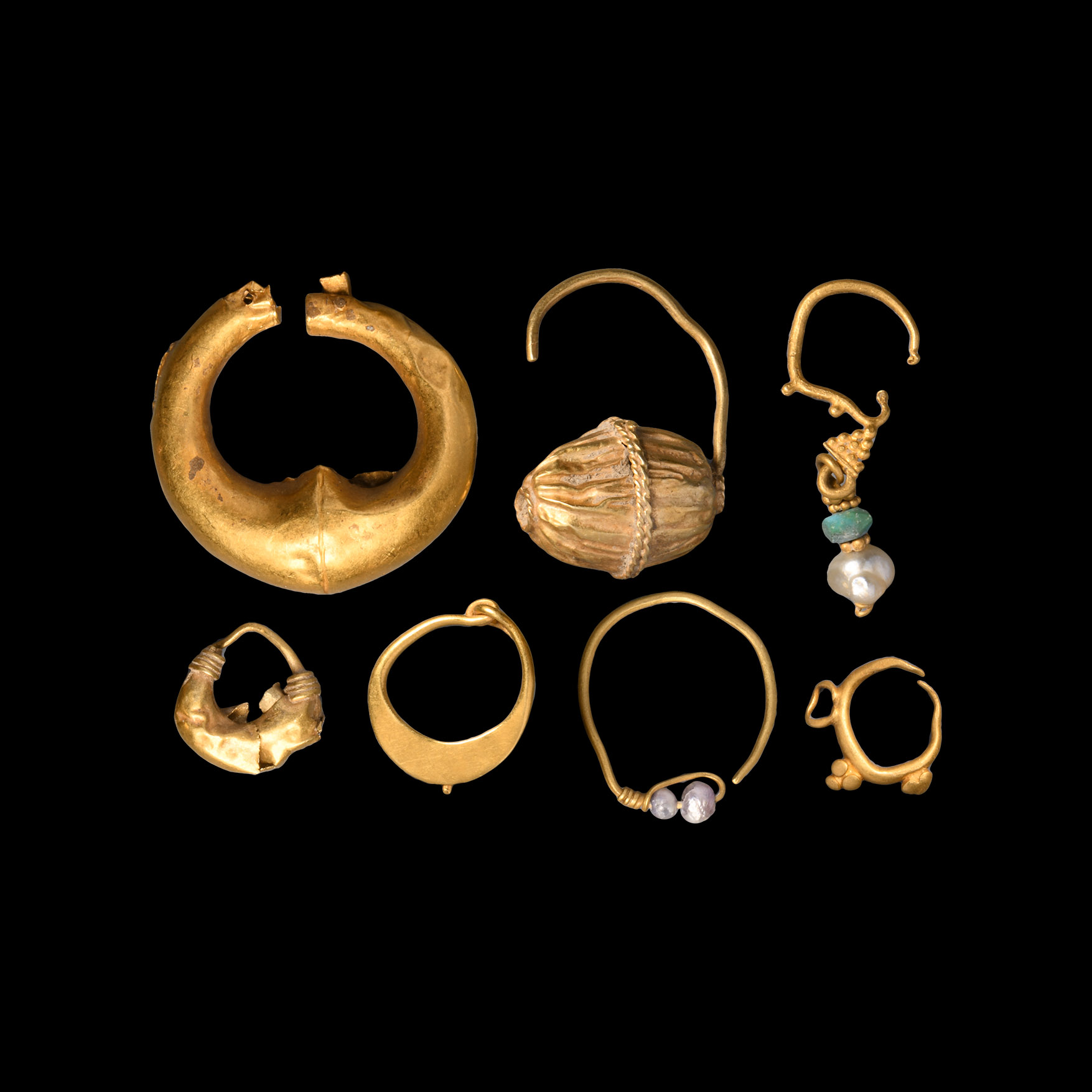 Western Asiatic Gold Earring Group