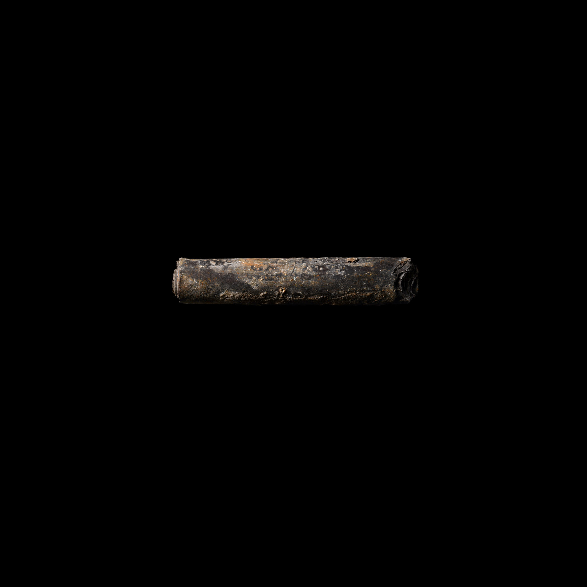 Western Asiatic Rolled Aramaic Lead Magical Text Scroll
