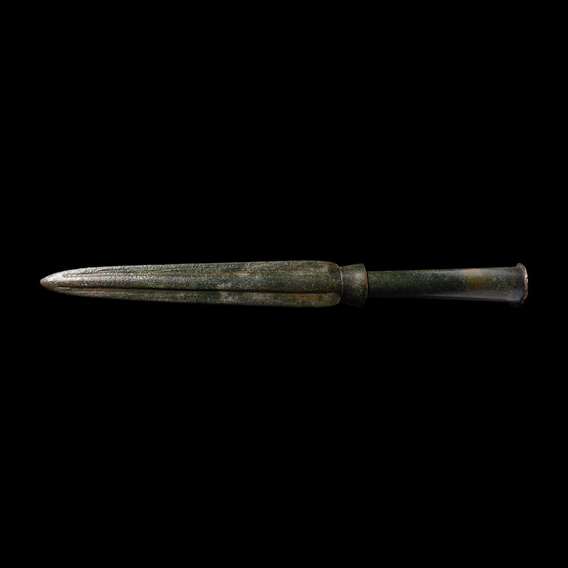 Bronze Age Split Socket Spearhead with Collar