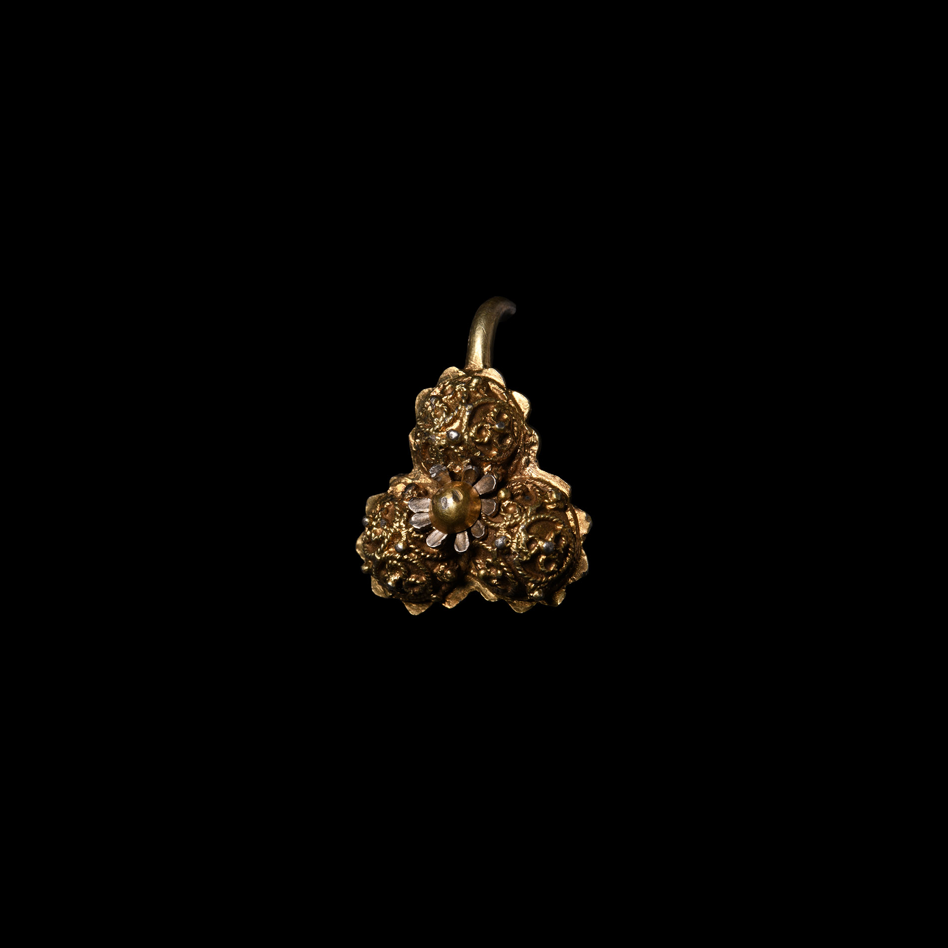 Post Medieval Silver-Gilt Dress Hook Fastener