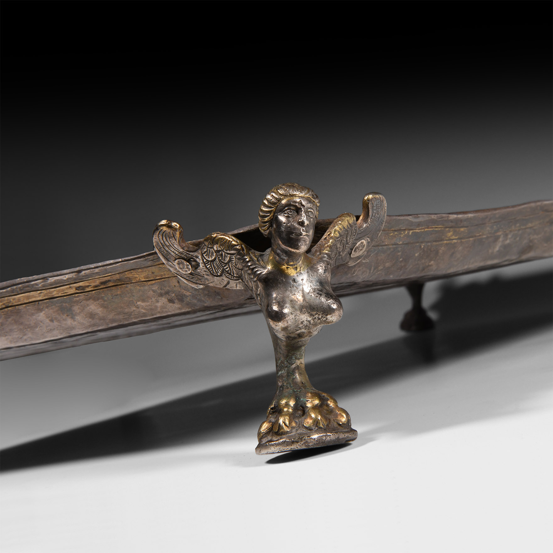 Hellenistic Silver Salver with Sphinxes
