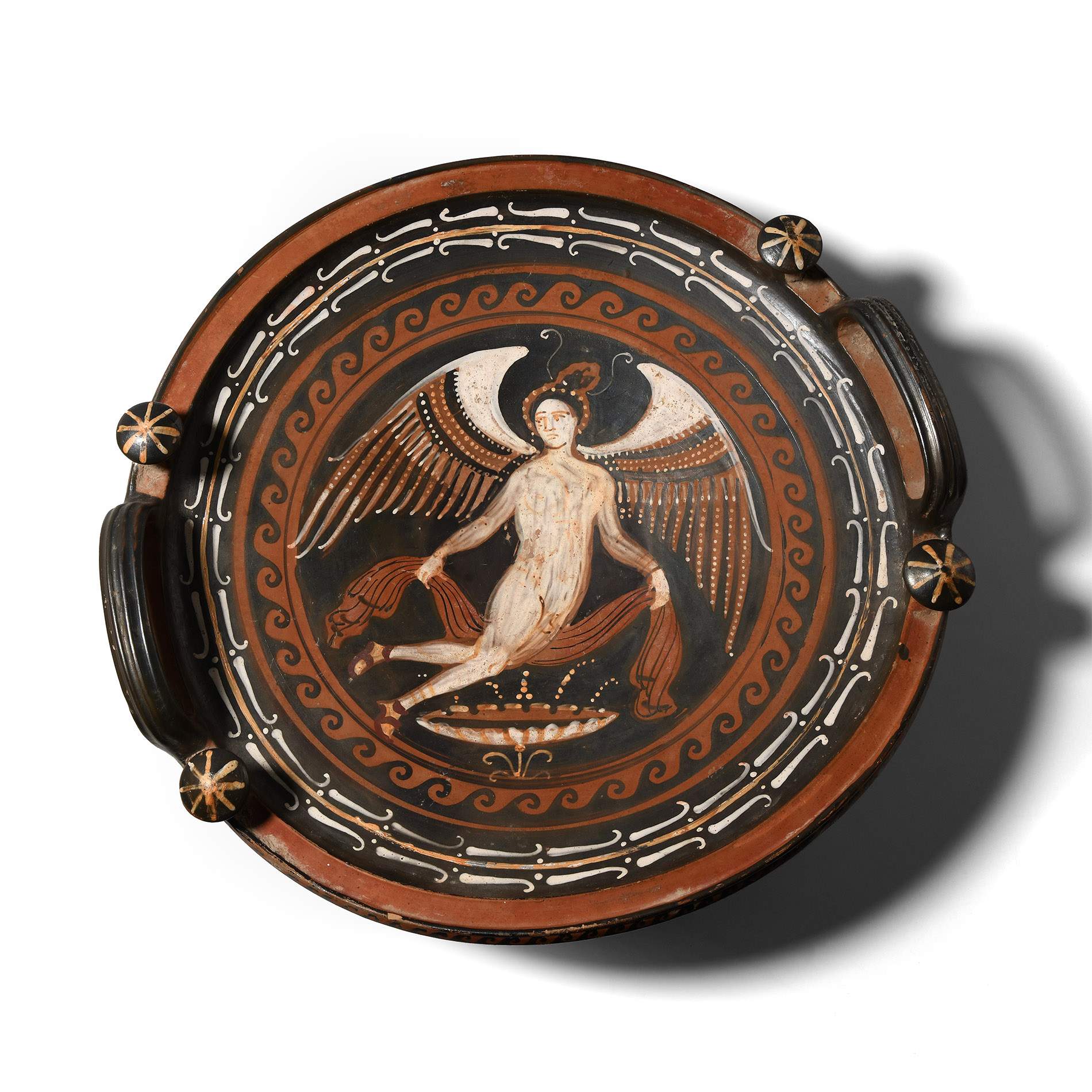 Large Greek Apulian Platter with Eros