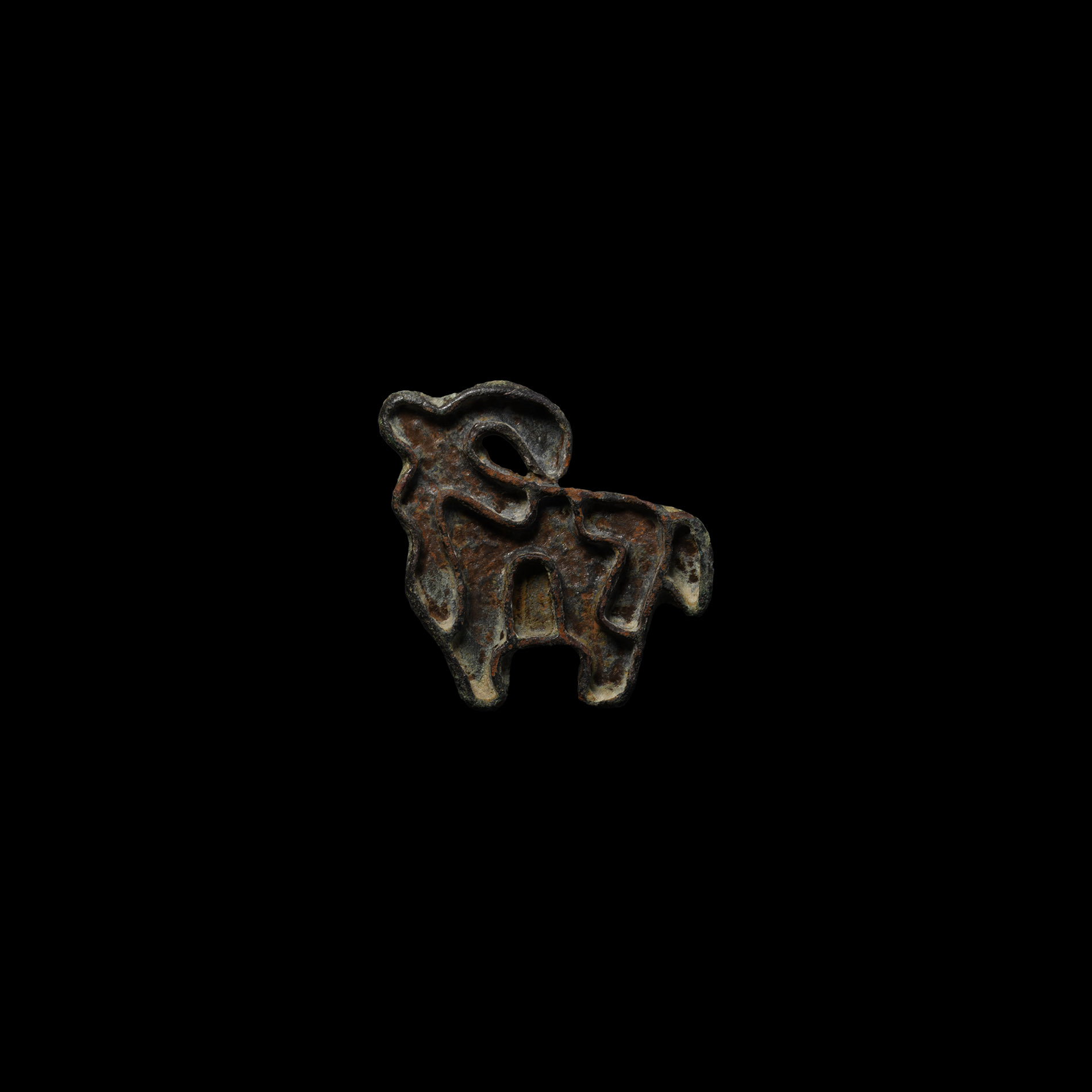 Central Asian Seal Pendant with Horned Quadruped