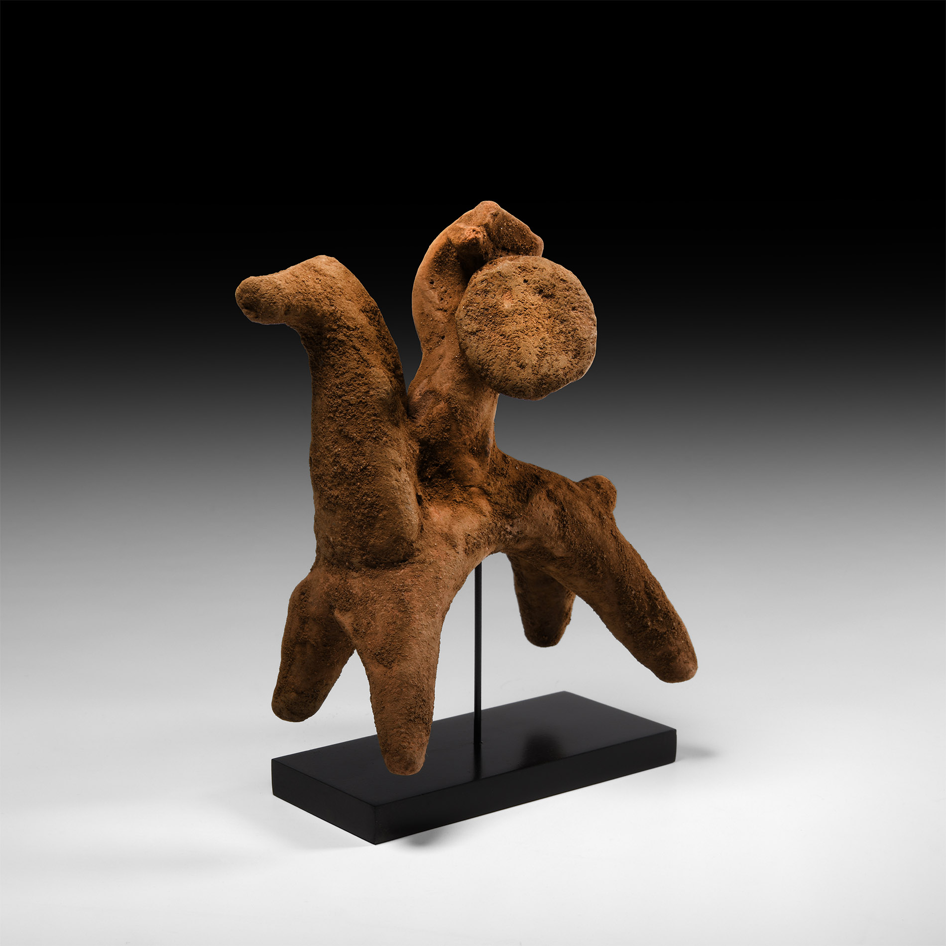 Archaic Greek Mounted Warrior with Shield