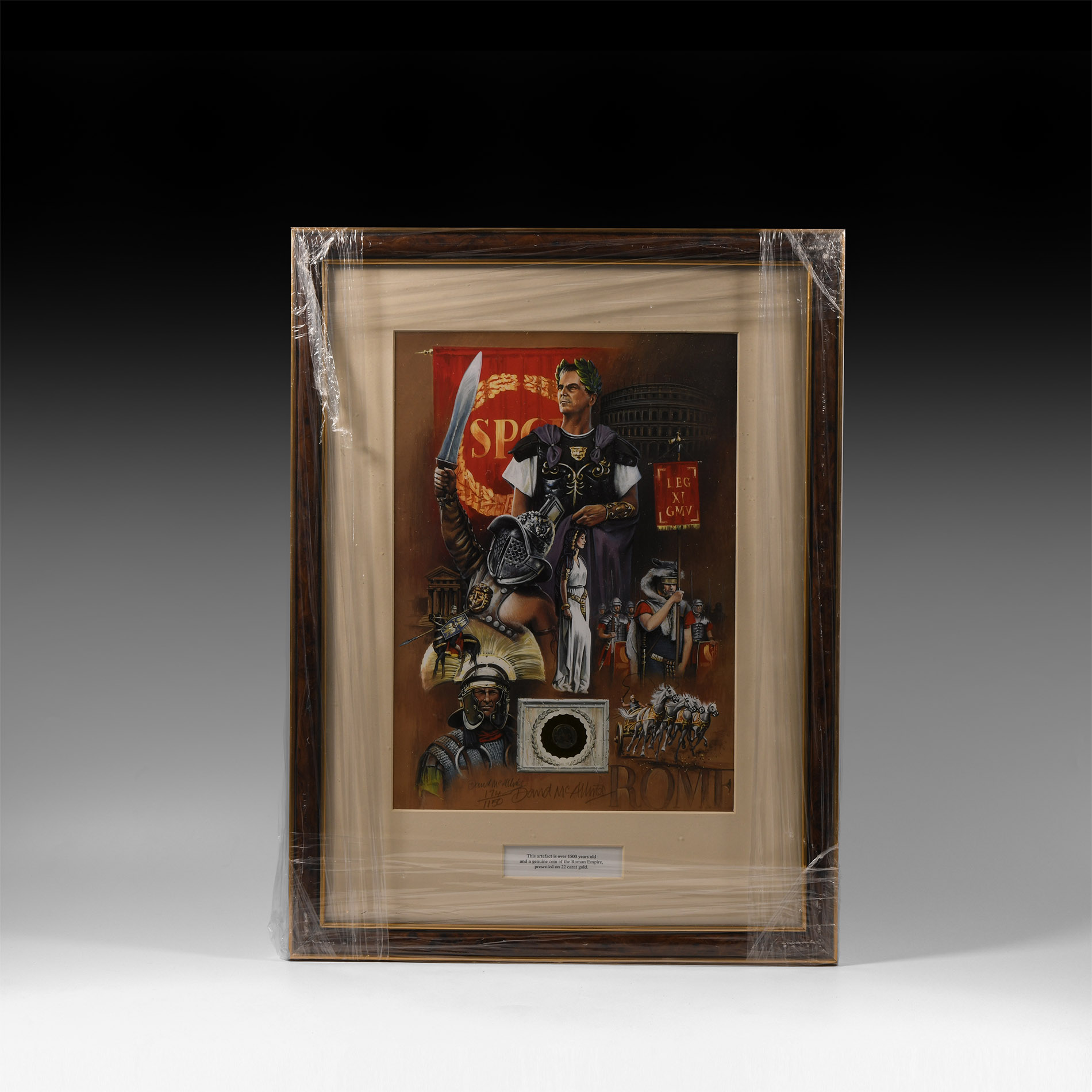 Roman Coin and Limited Edition Framed Print