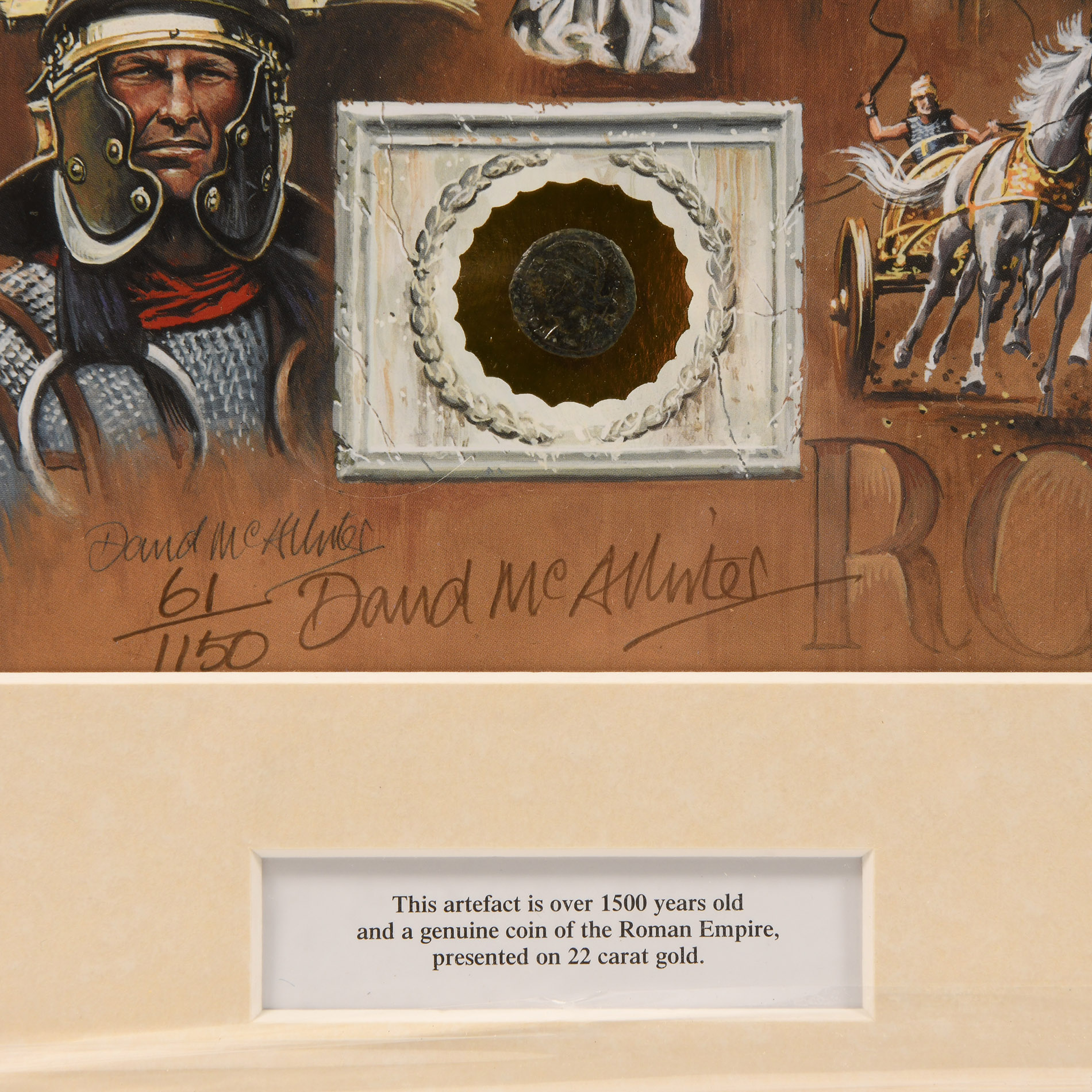 Roman Coin and Limited Edition Framed Print