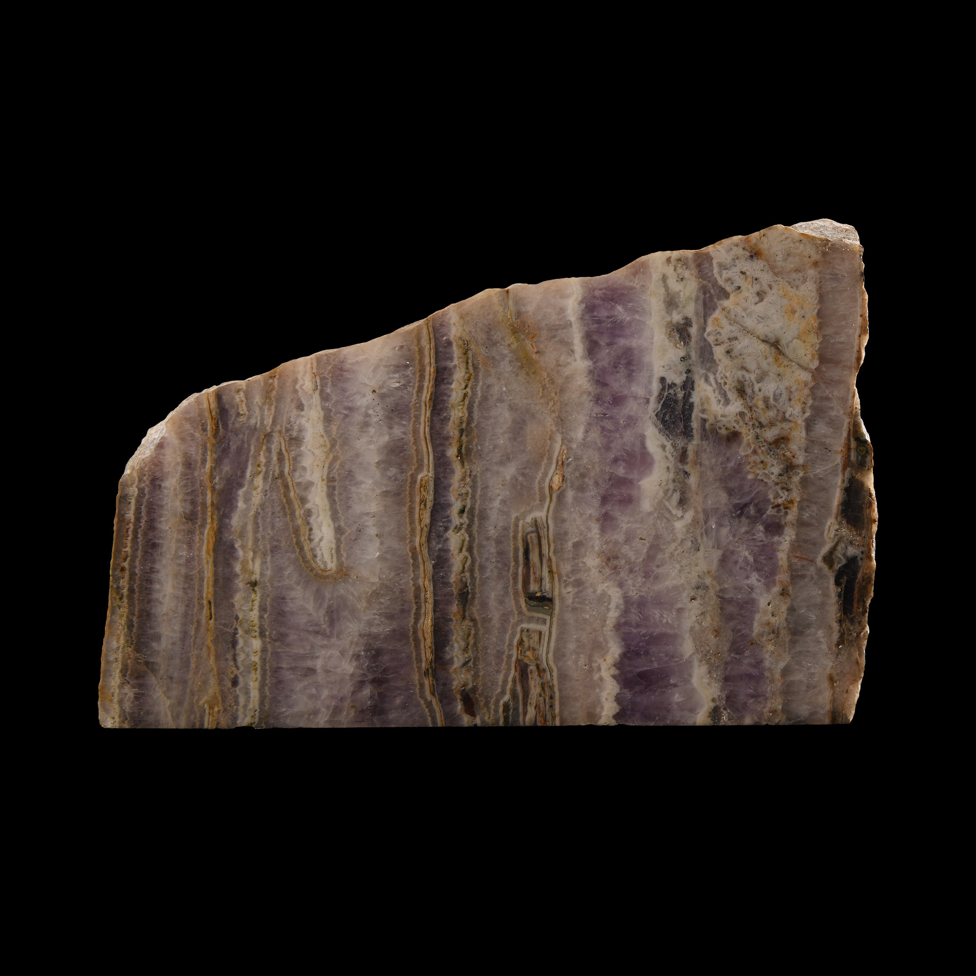 Natural History - Unpolished Thick Cut Amethyst Crystal Slab