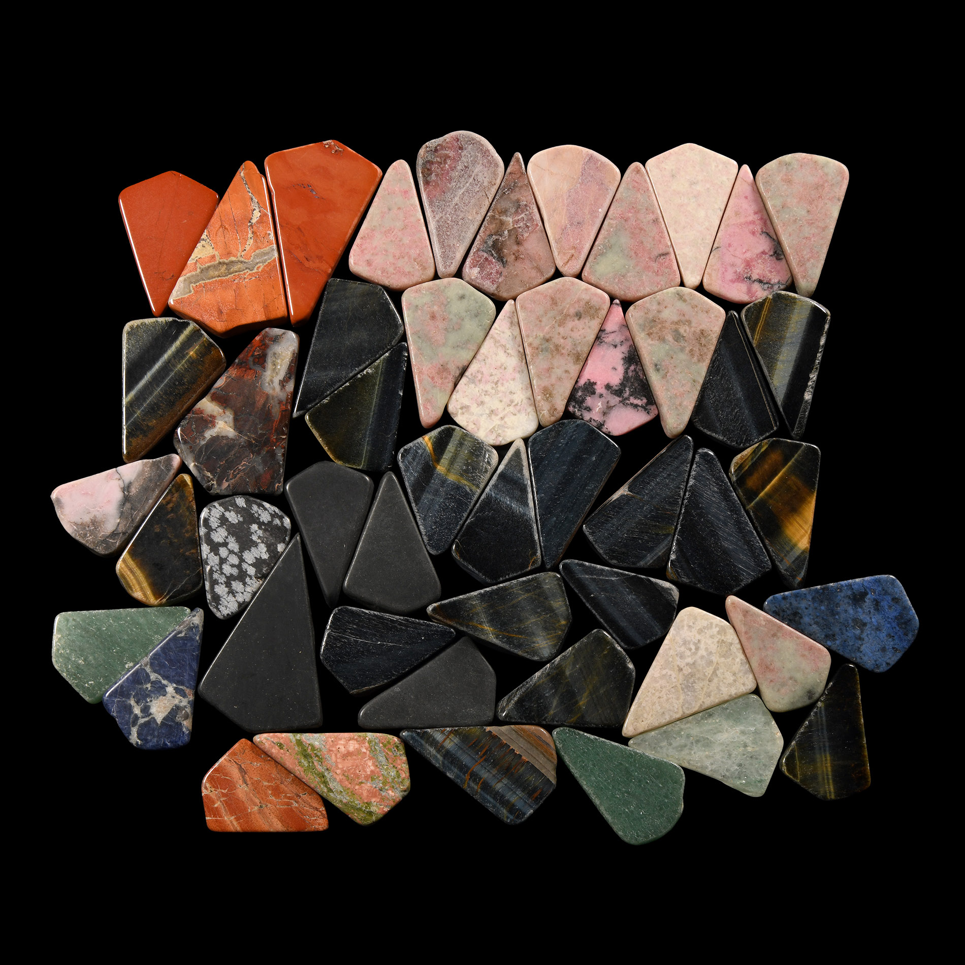 Natural History - Cut and Polished Gemstone Gaming Piece Group