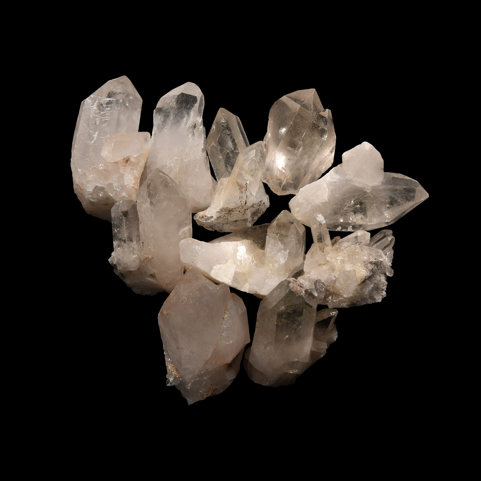 Natural History - Large Quartz Crystal Specimen Group