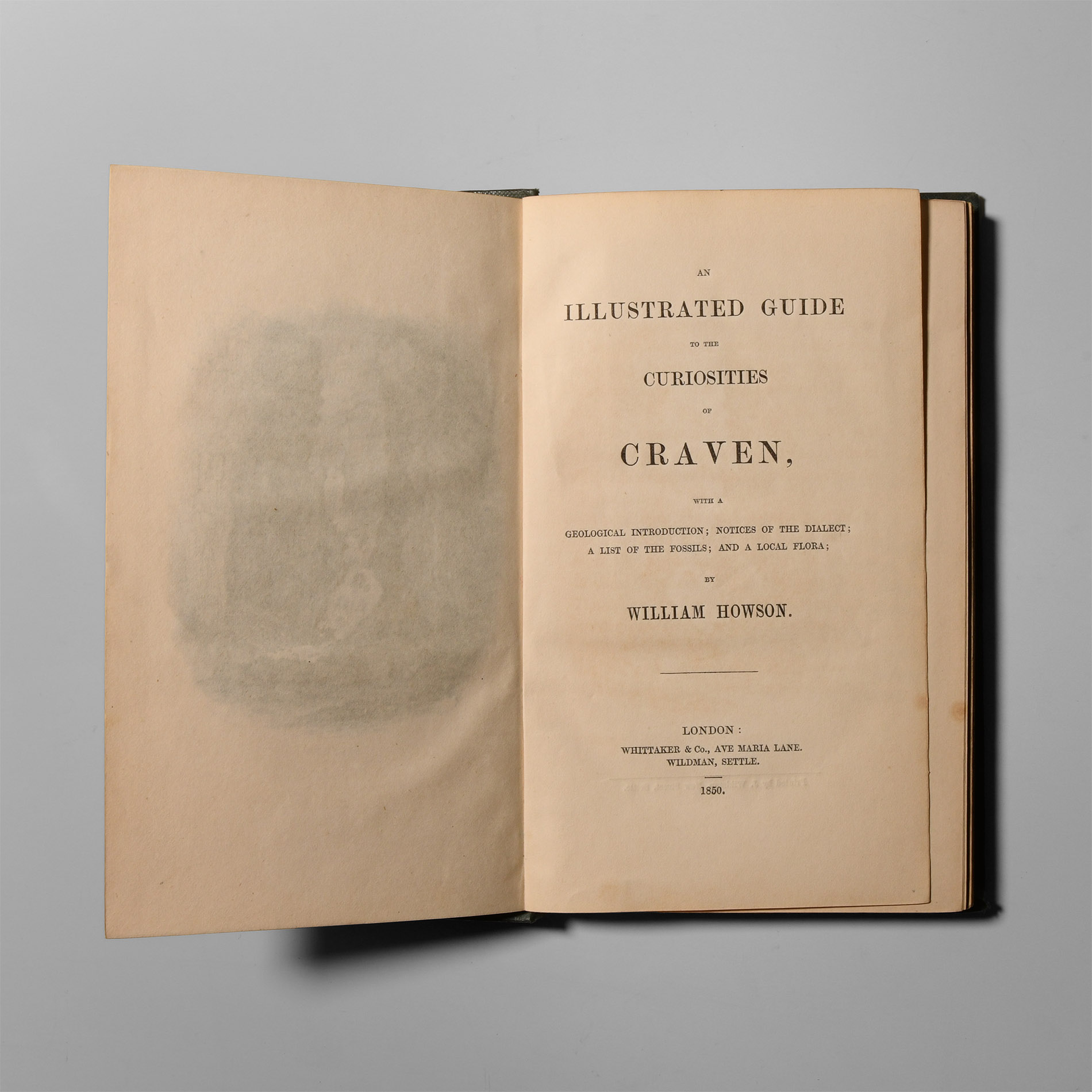 Natural History Books - Howson - Illustrated Guide to the Curiosities of Craven