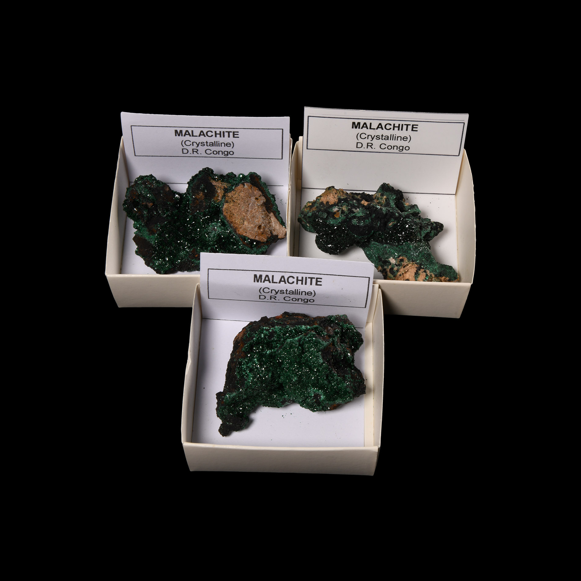 Natural History - Malachite Crystal Specimen Group