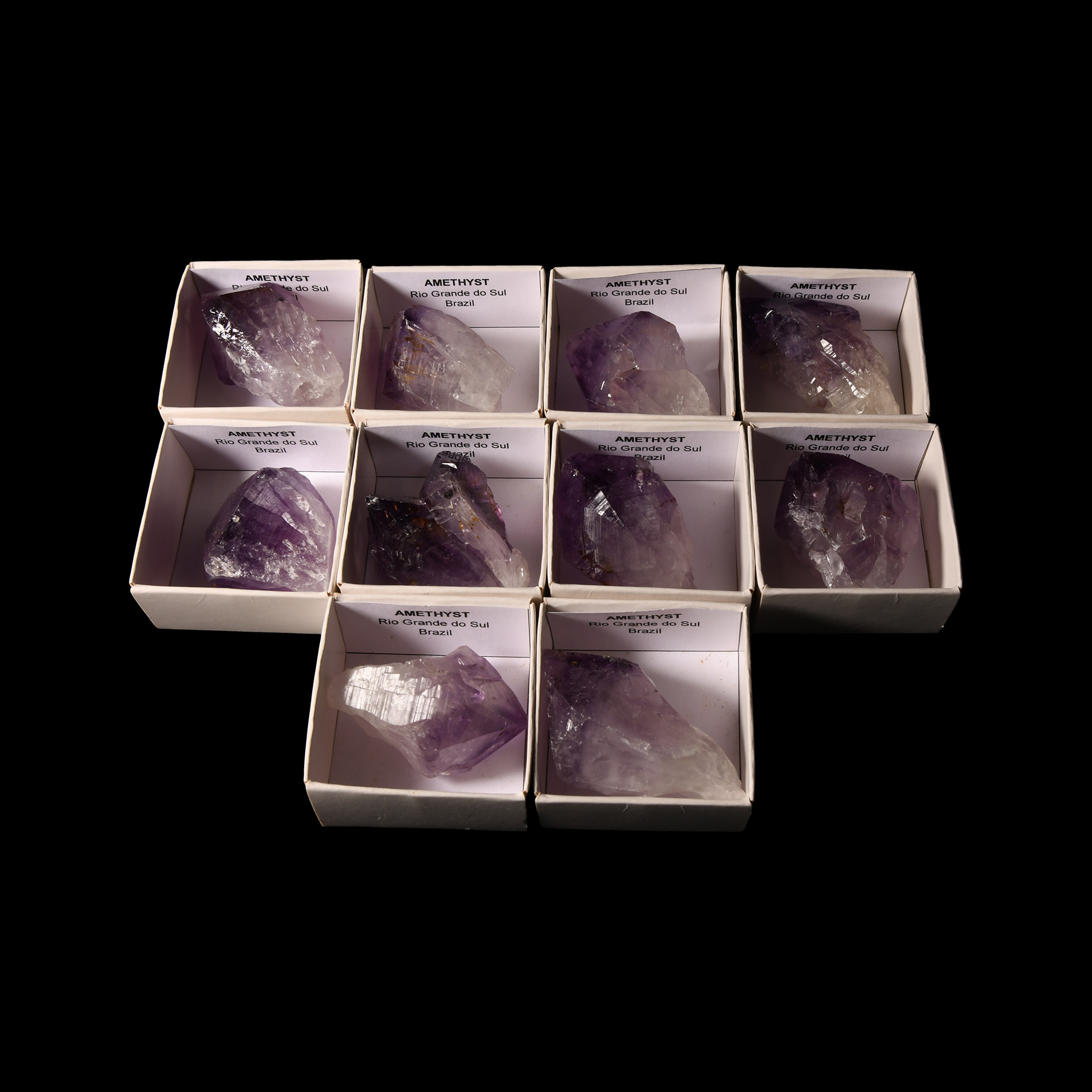 Natural History - Amethyst Crystal Specimen Group