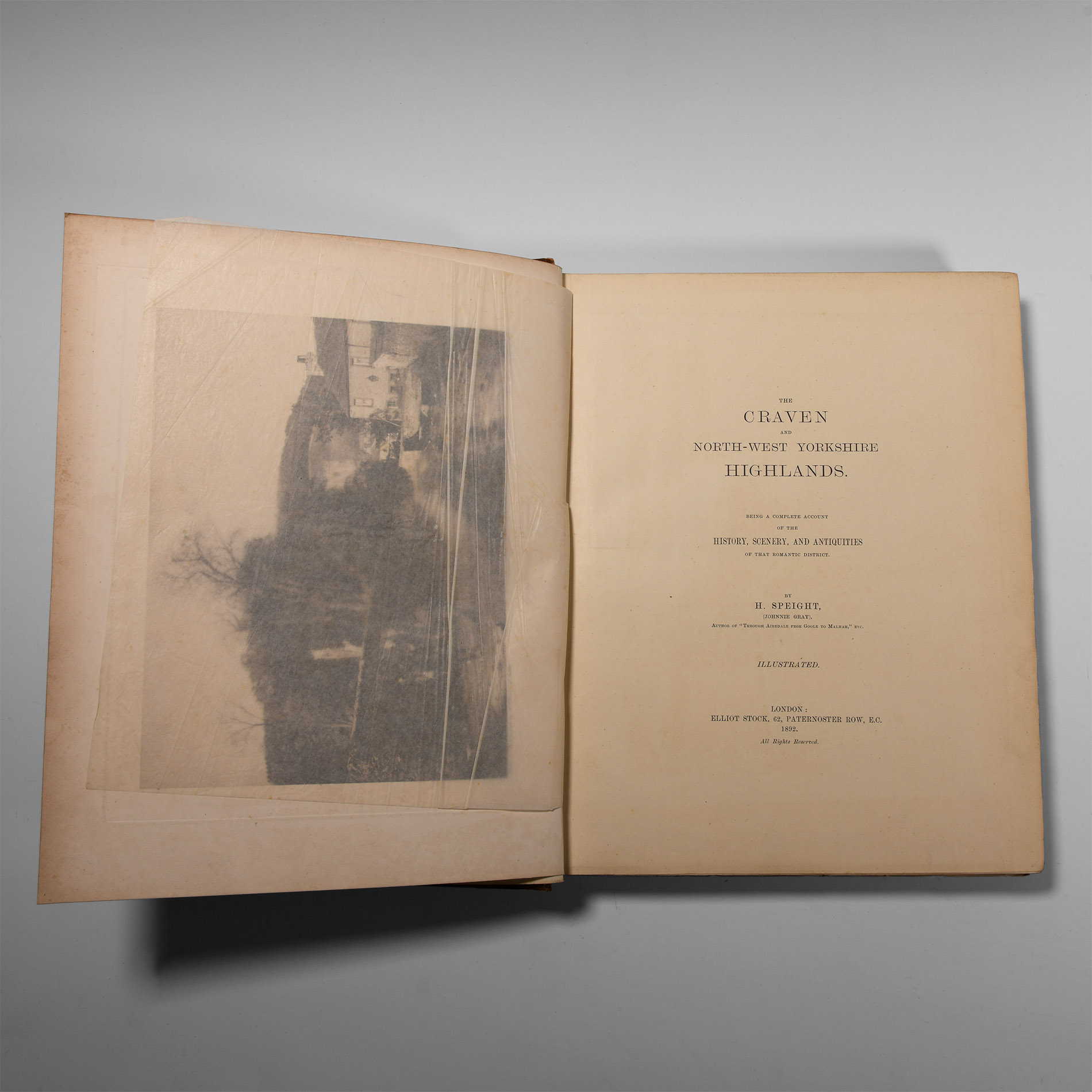 Natural History Books - Speight - Craven and North-West Yorkshire Highlands