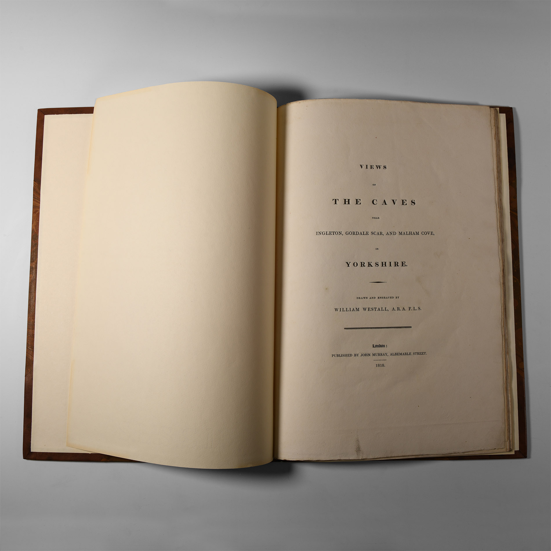 Natural History Books - Westall - Views of the Caves near Ingleton Gordale Scar and Malham Cove in Yorkshire