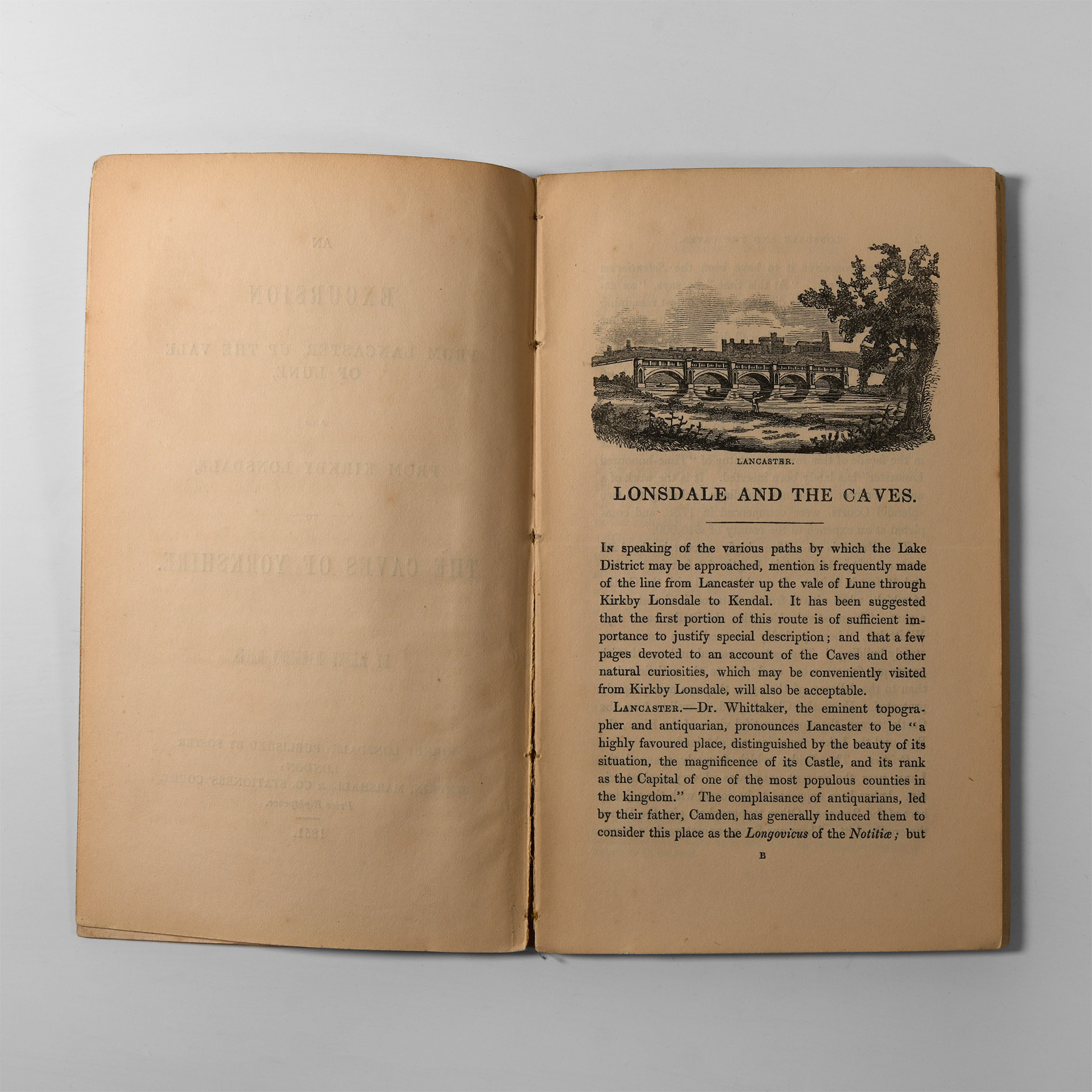 Natural History Books - Davis - Excursion from Lancaster Up the Vale of Lune