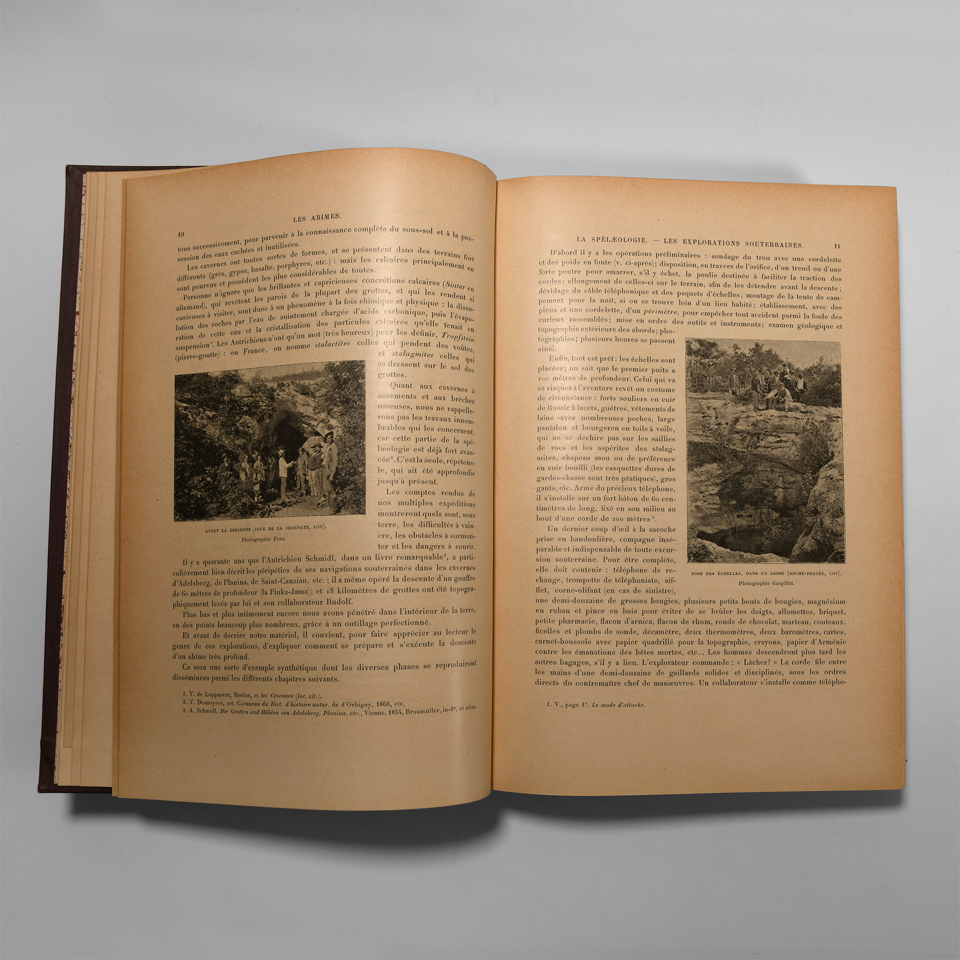 Natural History Books - Martell - Les Abimes