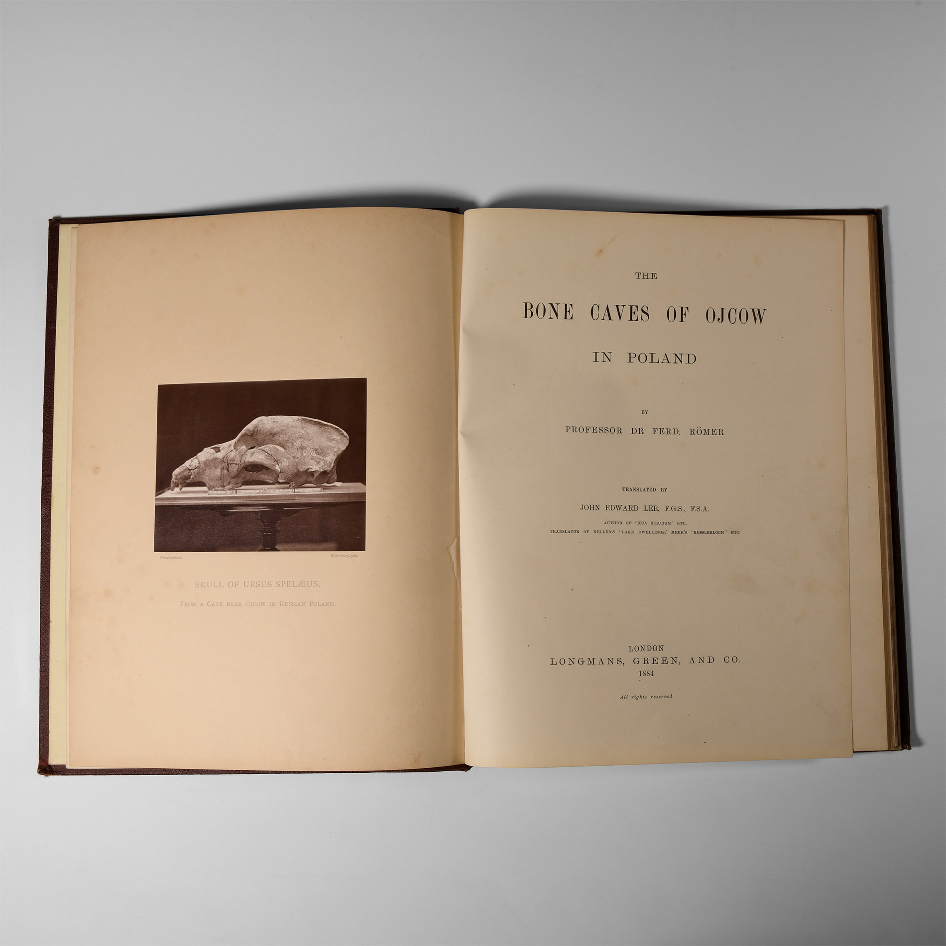 Natural History Books - Romer - The Bone Caves of Ojcow