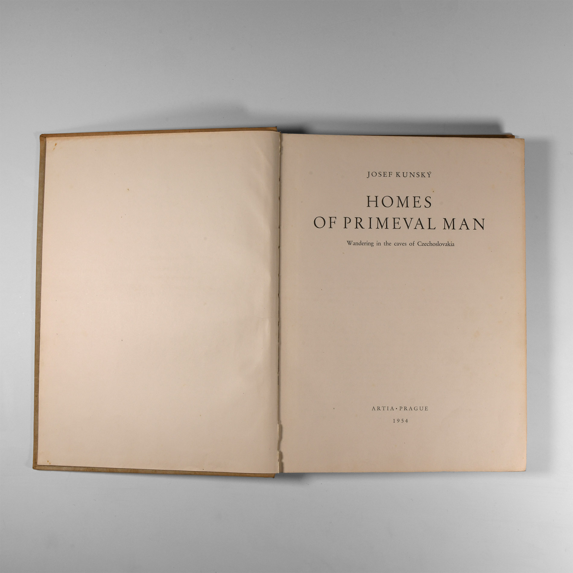 Natural History Books - Kunsky - Homes of Primeval Man