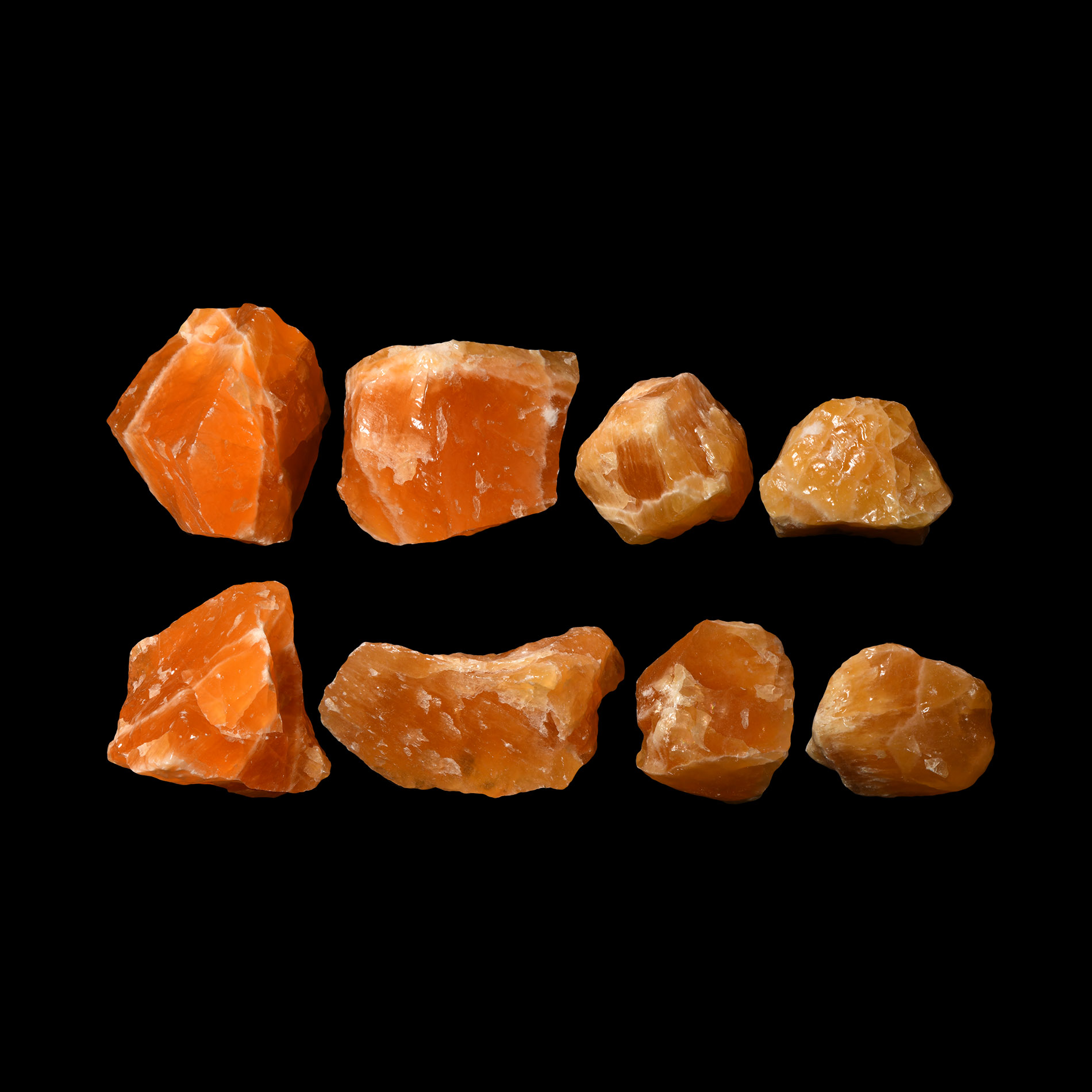Natural History - Large Orange Calcite Specimens