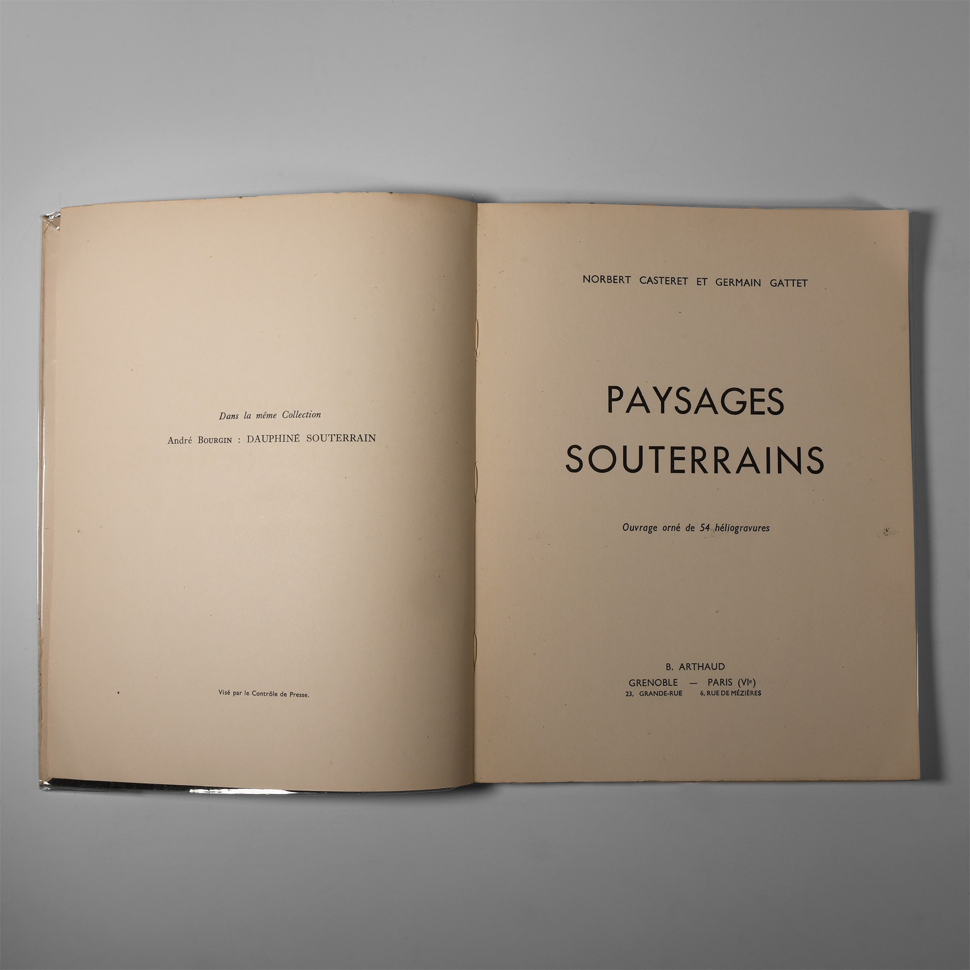 Natural History Books - Casteret / Gattet - Paysages Souterrains