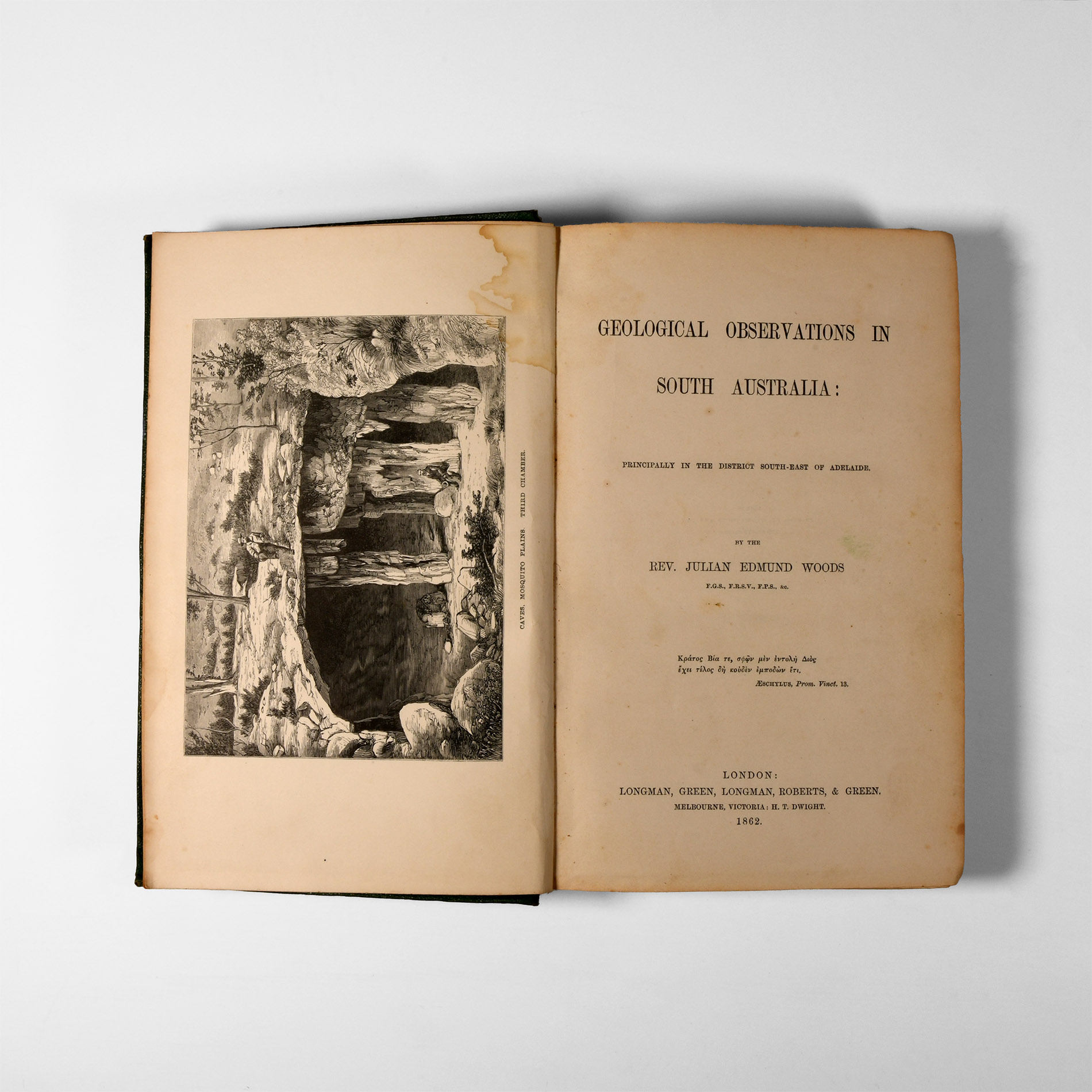 Natural History Books - Woods - Geological Observations in South Australia