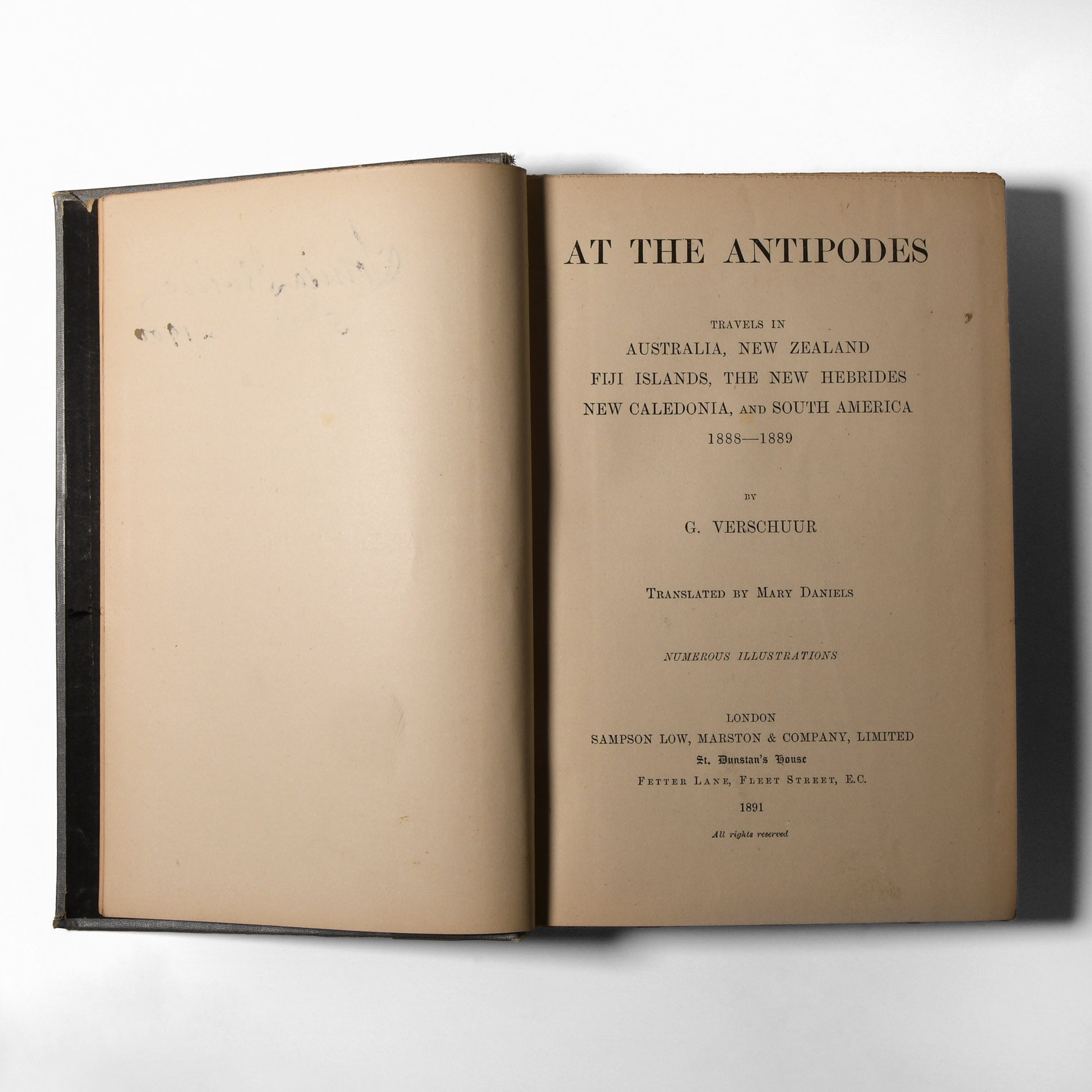 Natural History Books - Verschuur - At the Antipodes
