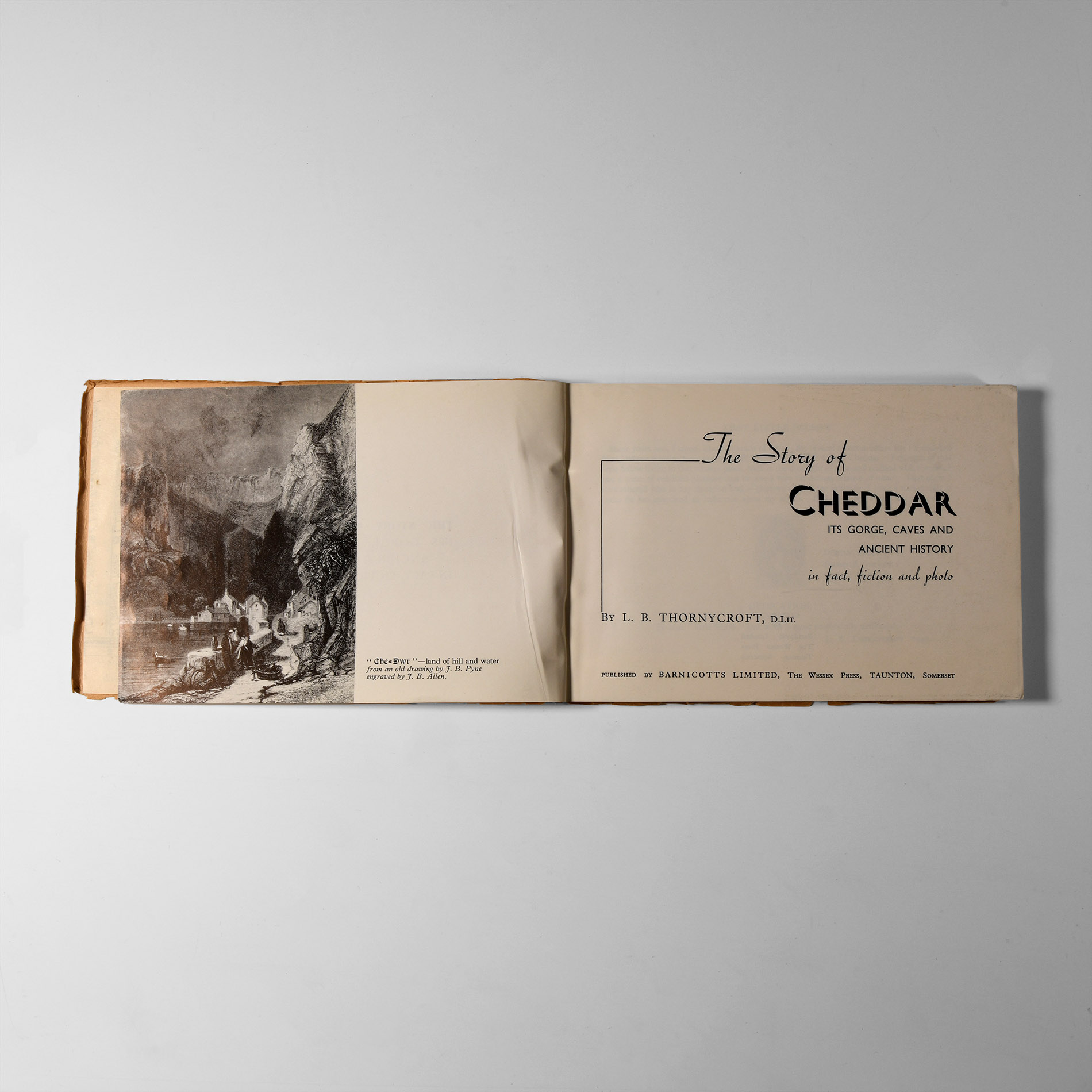 Natural History Books - Thornycroft - The Story of Cheddar