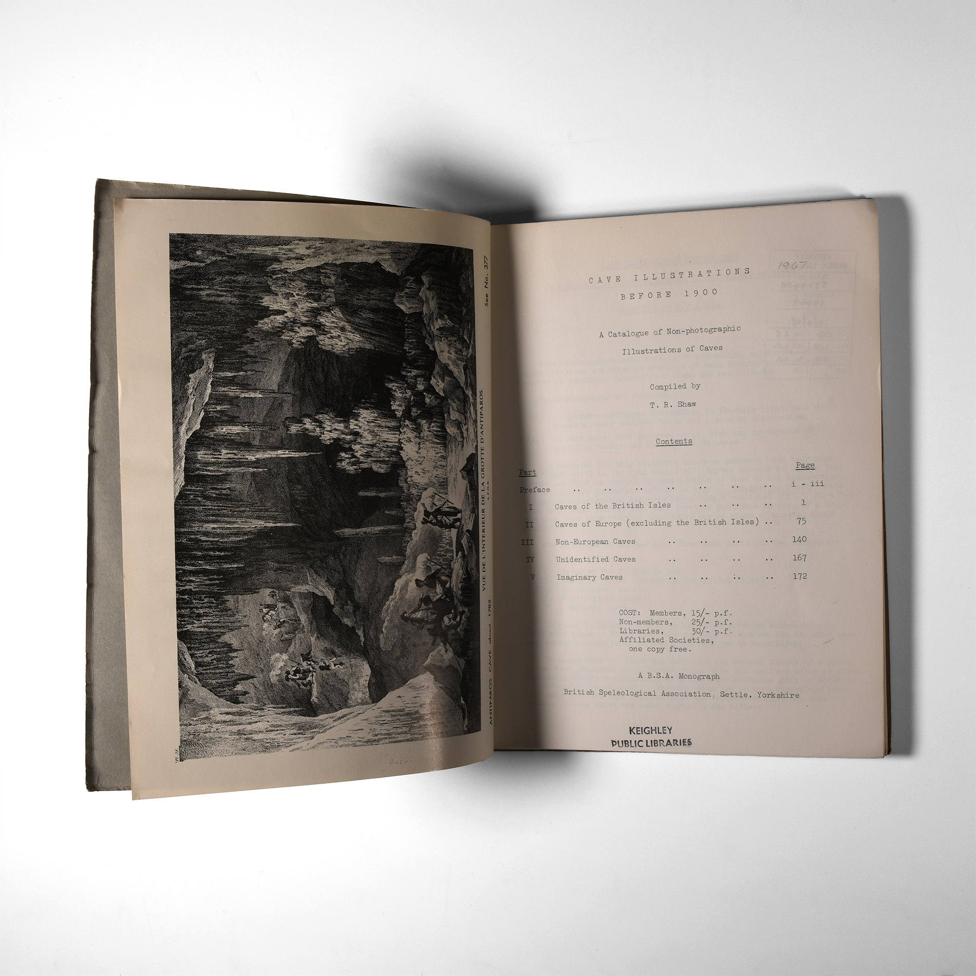 Natural History Books - Shaw - Cave Illustrations Before 1900
