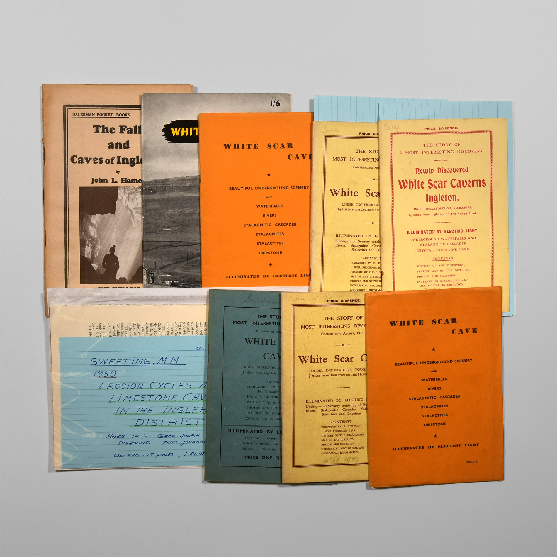 Natural History Books - Yorkshire Caves - Pamphlets