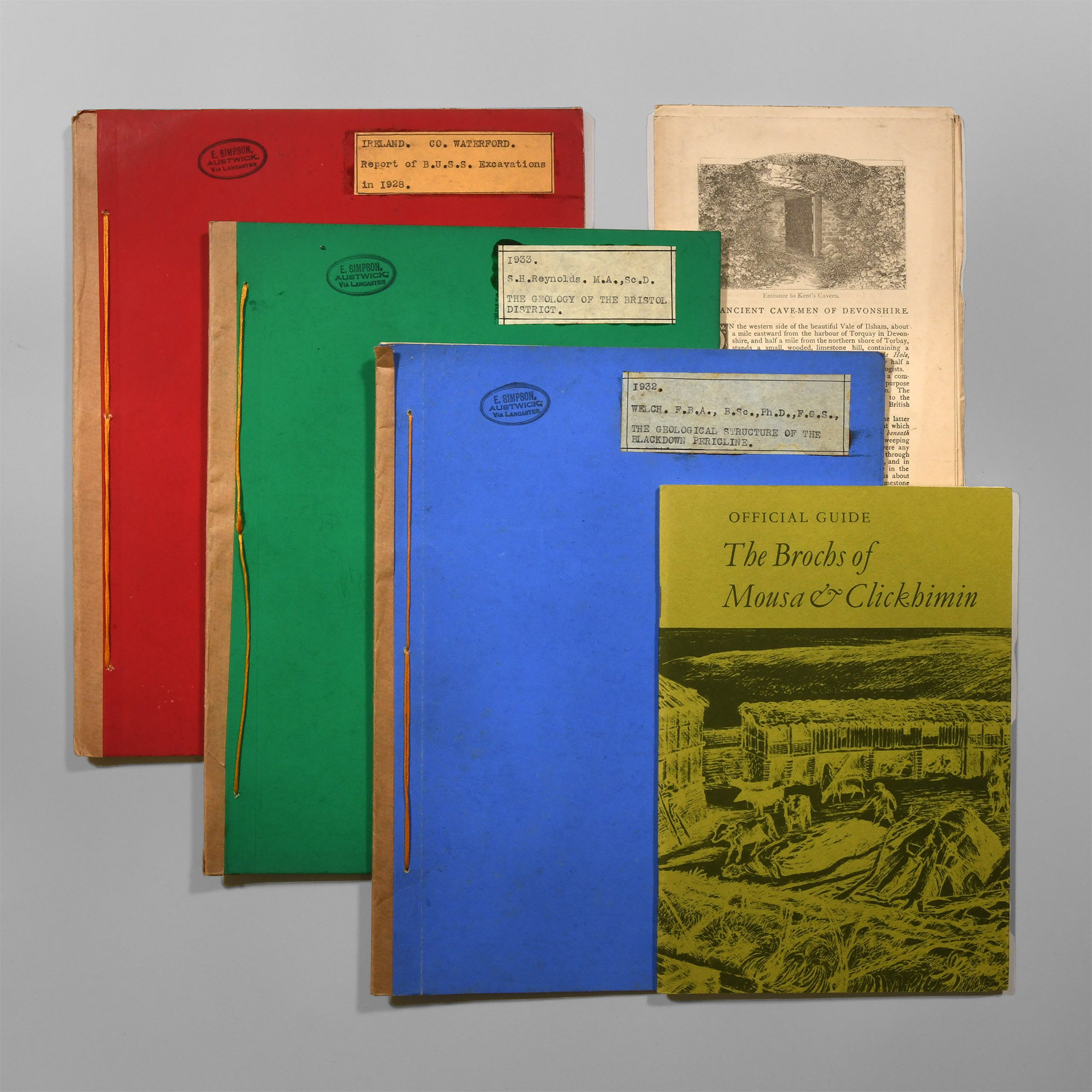 Natural History Books - UK and Irish Caves - Reports and Pamphlets