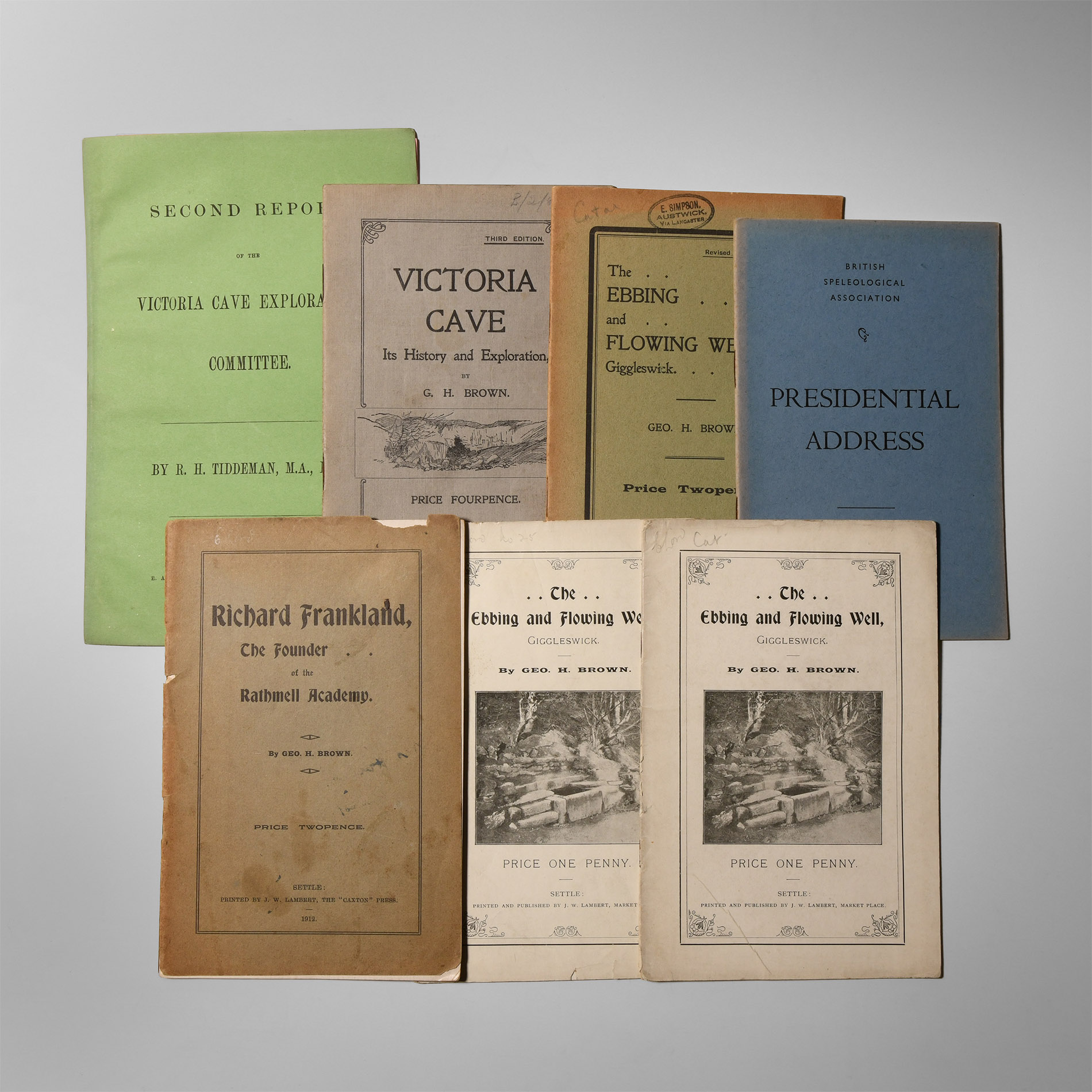 Natural History Books - Brown and Others - Various British Speleological Titles