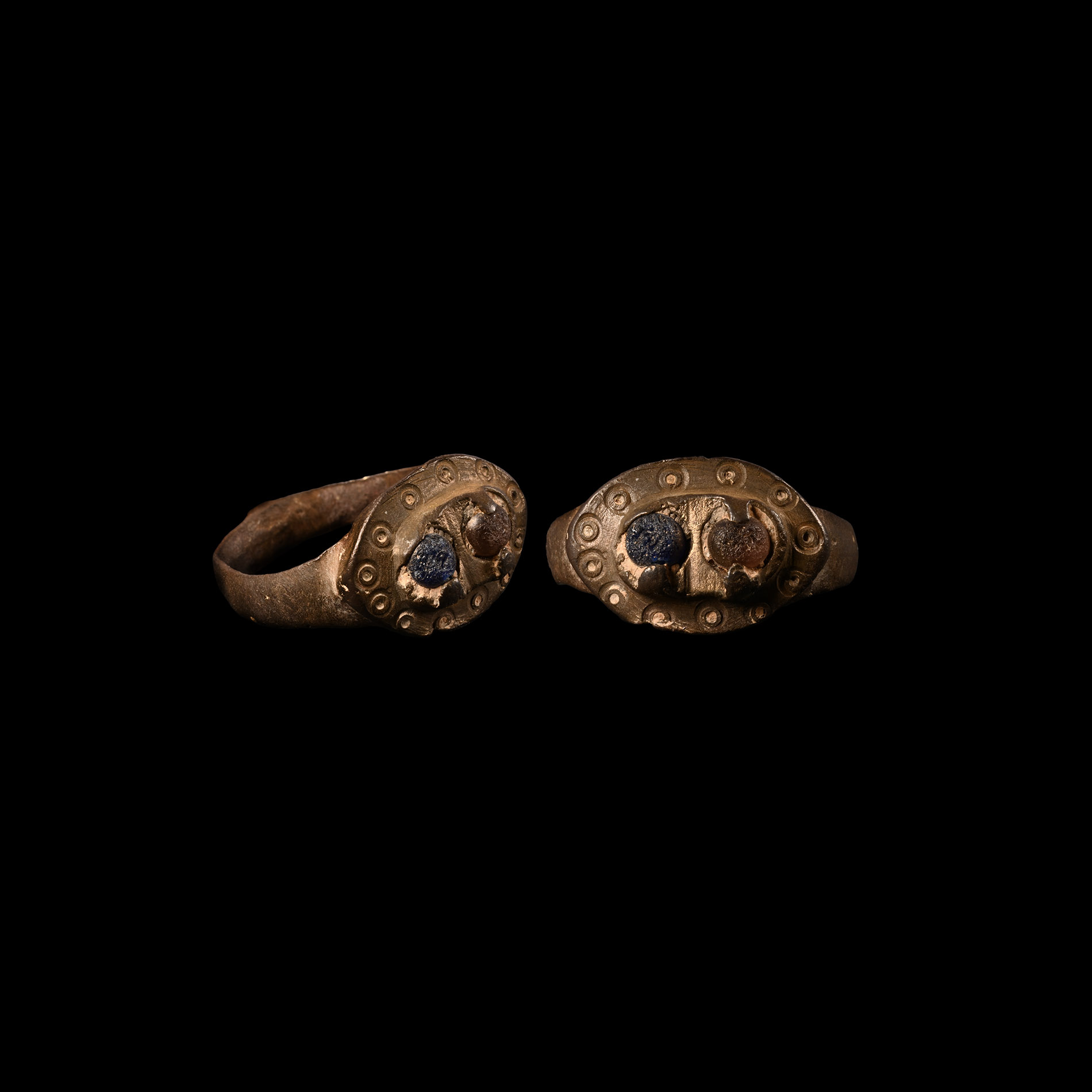 Tudor Period Ring with Cabochons