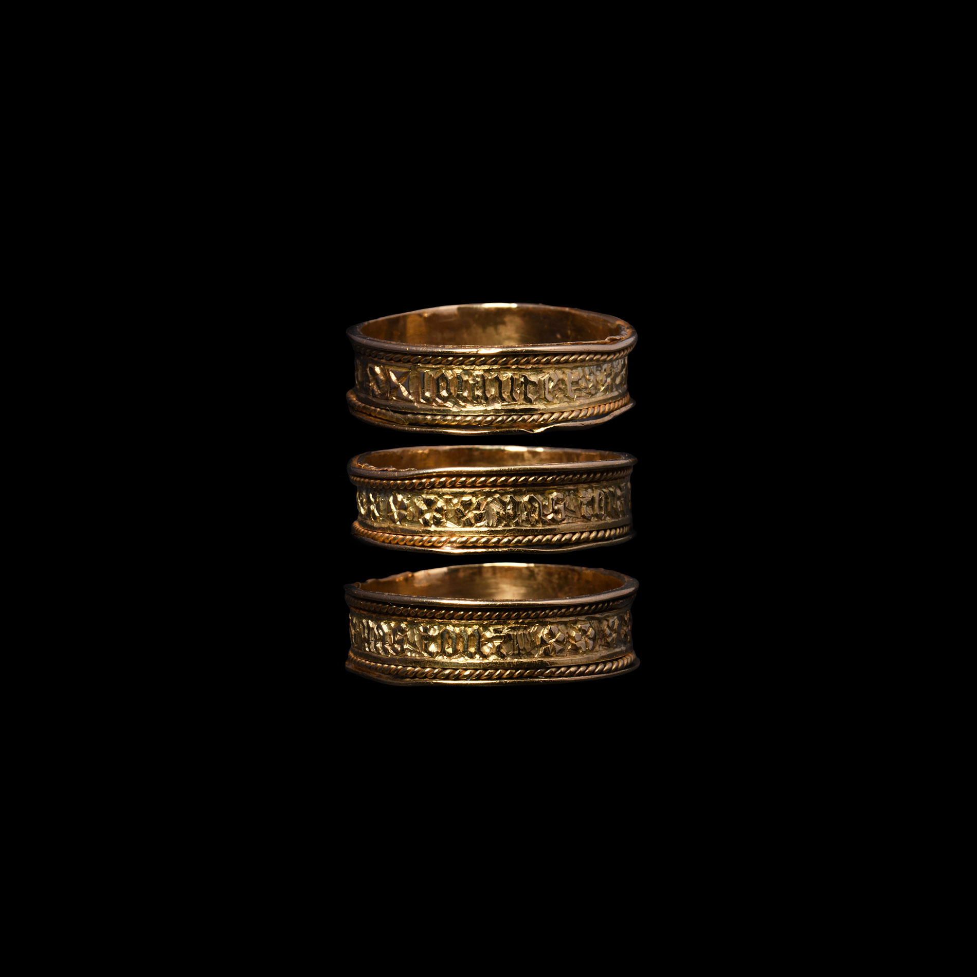 'The Bettiscombe' Medieval Gold 'Loyalty is Everything' Posy Ring