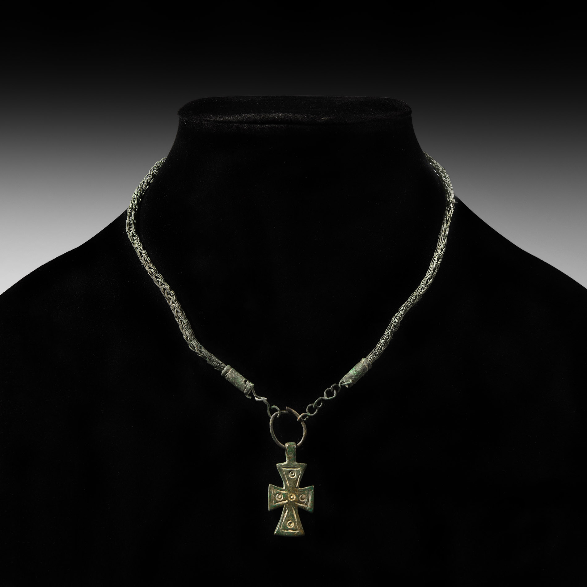 Byzantine Chain with Cross Pendant