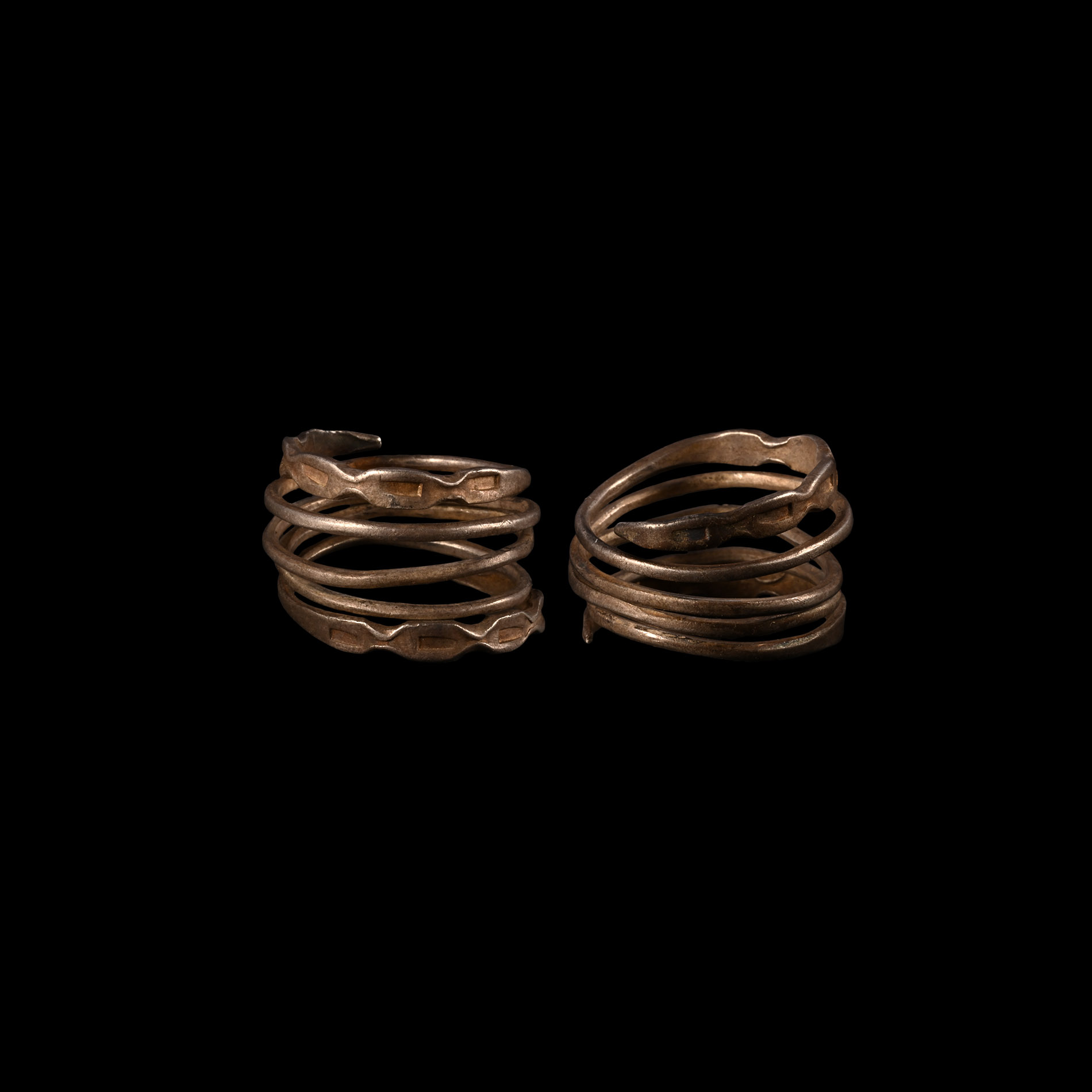 Viking Period Silver Coiled Ring