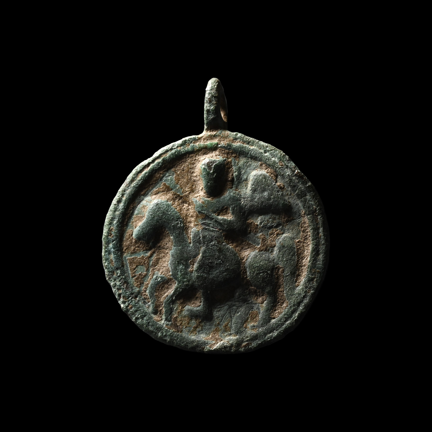 Byzantine Pendant with Saint George