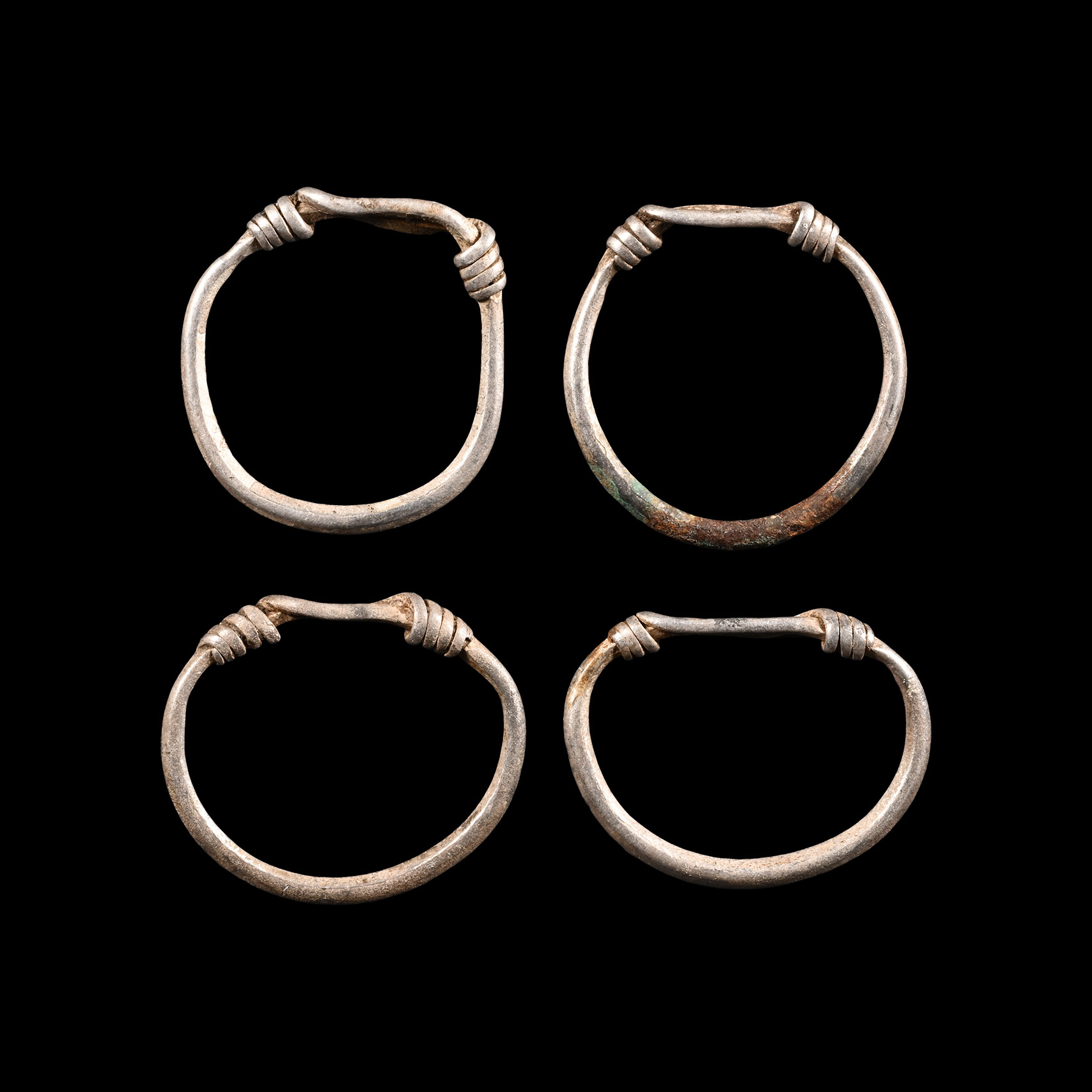 Viking Period Silver Expanding Ring Group