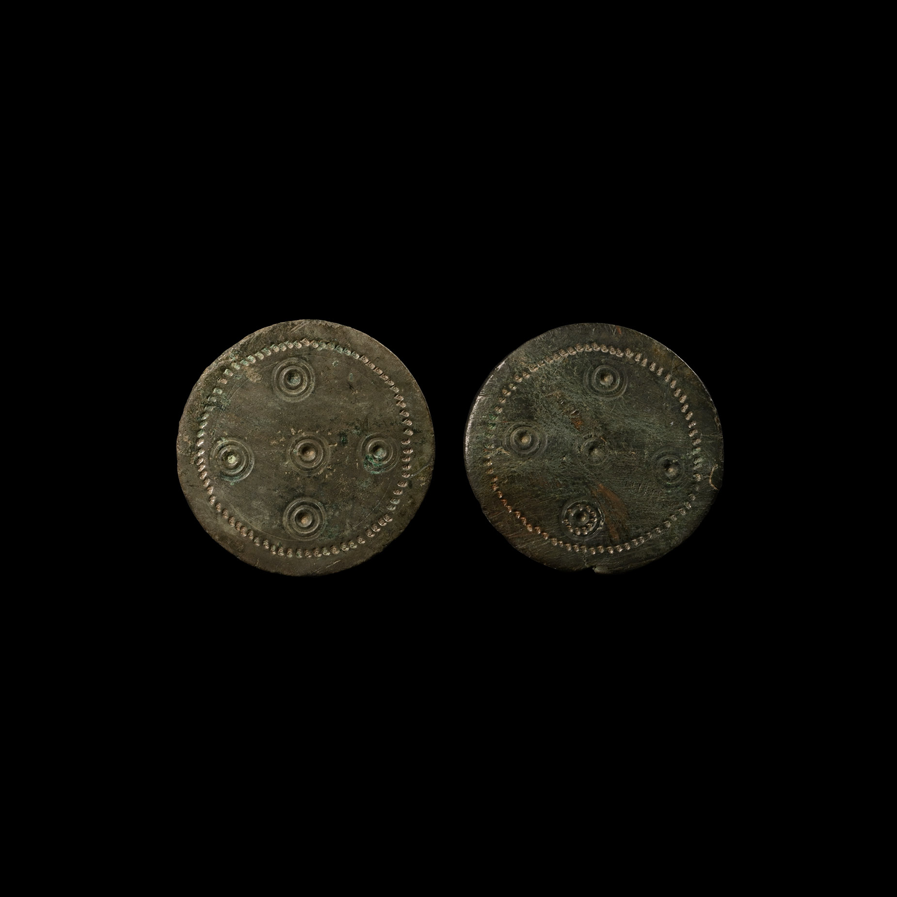 Anglo-Saxon Disc Brooch Pair