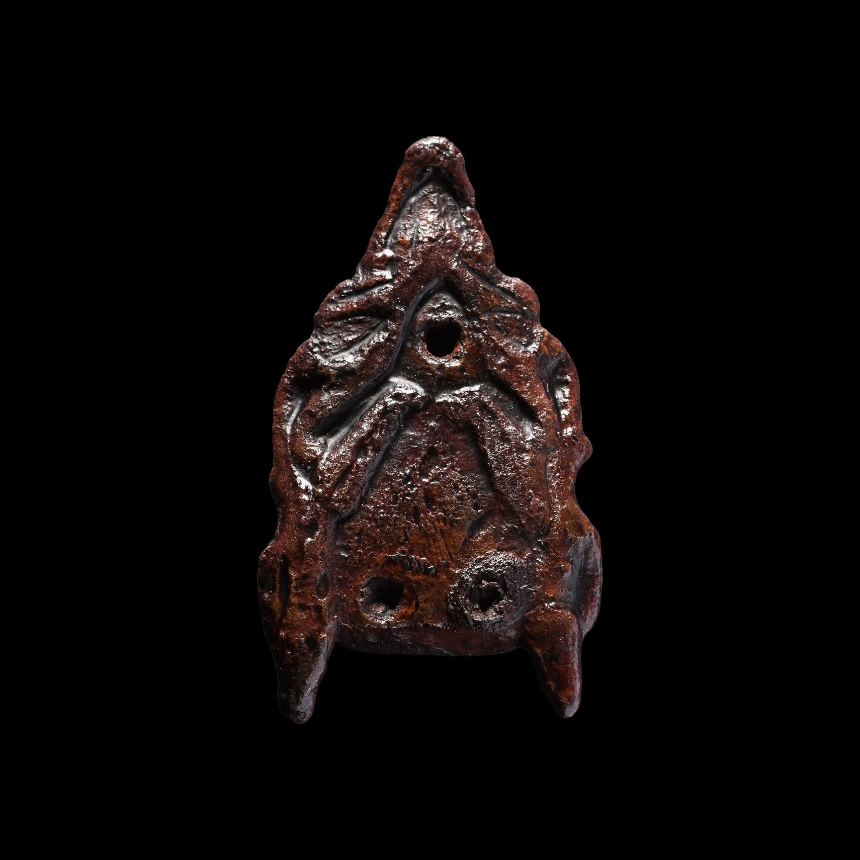 Anglo-Scandinavian Viking Boar's Head Stirrup Mount
