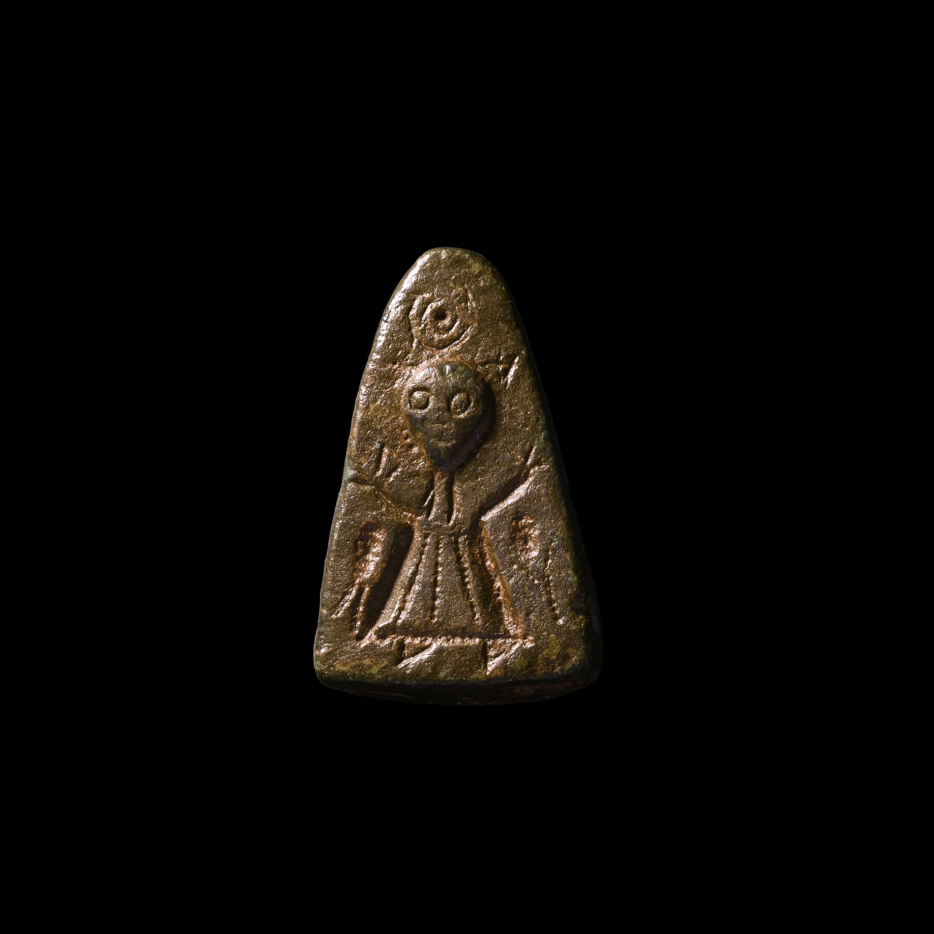 Viking Age Patrix Die with Figure
