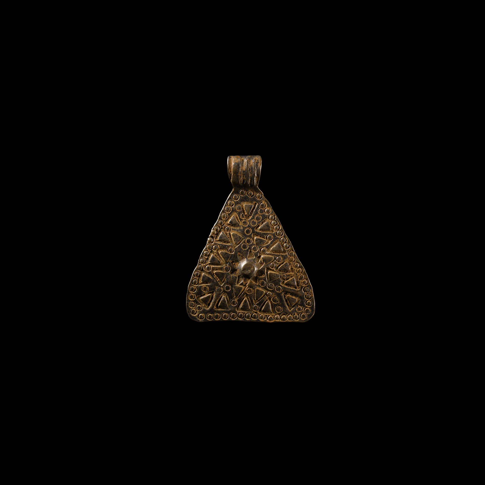 Viking Age Stamped Silver Pendant