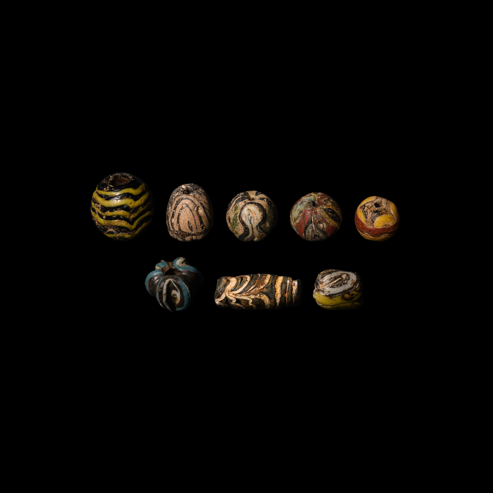 Roman Glass Bead Collection