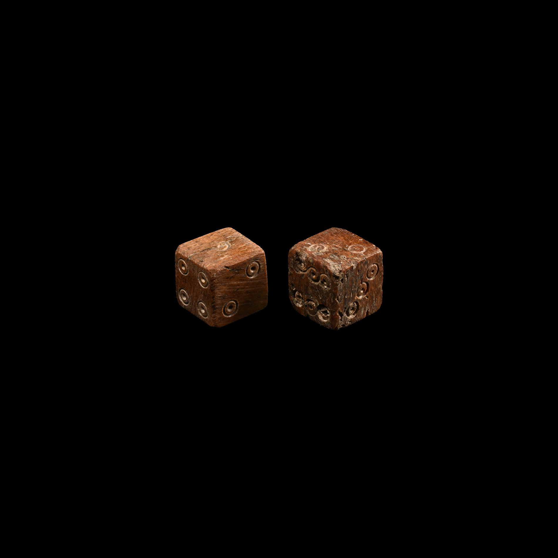 Roman Bone Dice Pair