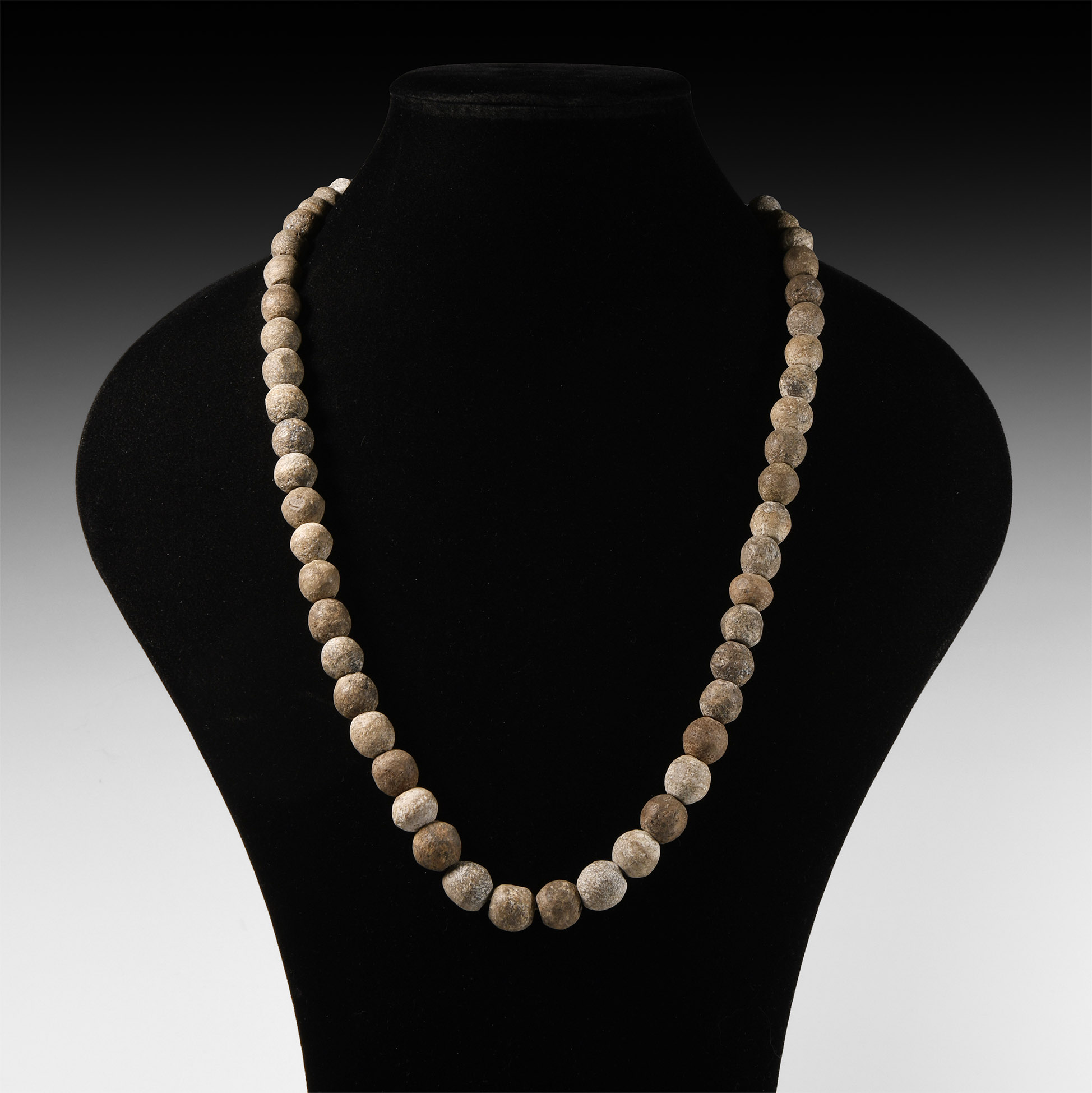 Natural History - Woolly Mammoth Bone Bead Necklace String