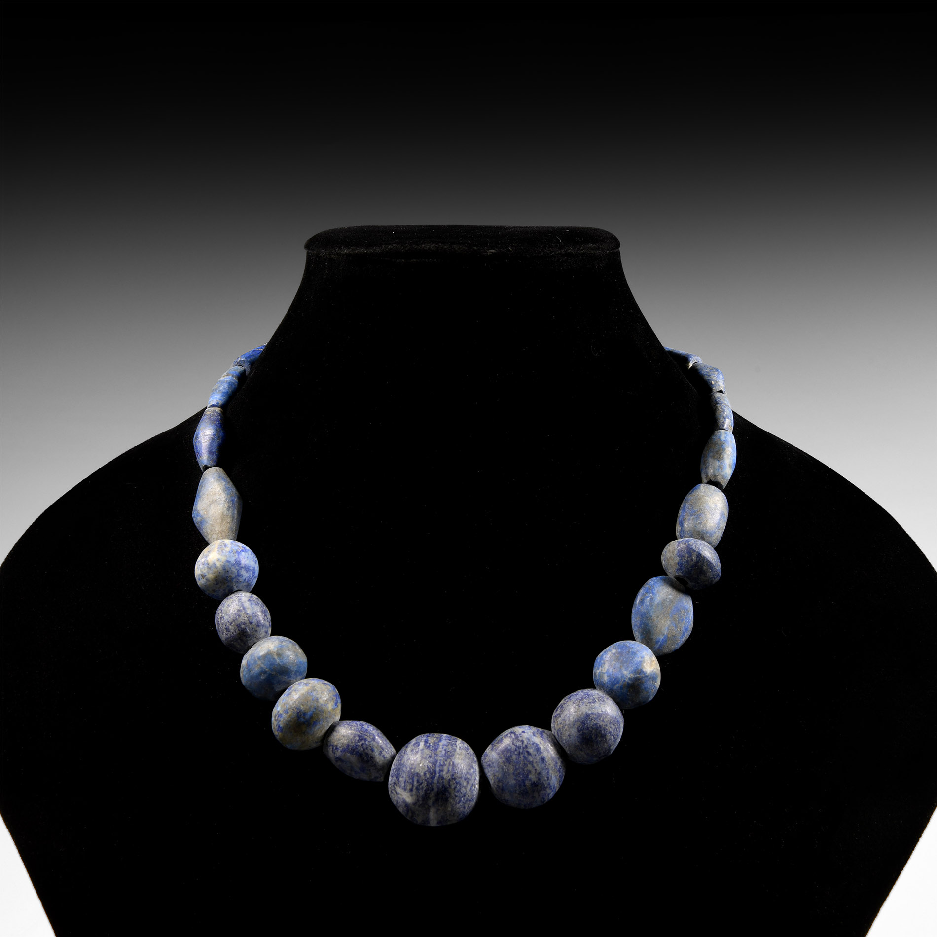 Bactrian Style Lapis Lazuli Bead Necklace