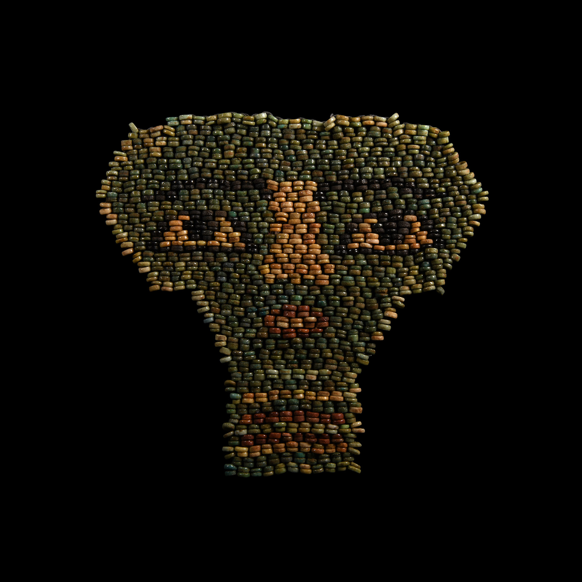 Egyptian Beaded Mummy Face Mask