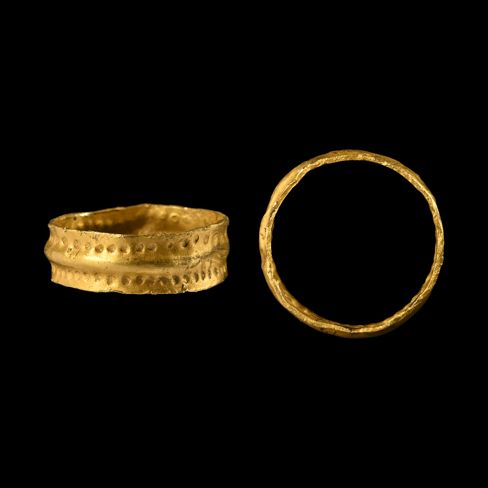 Anglo-Saxon Decorated Gold Ring