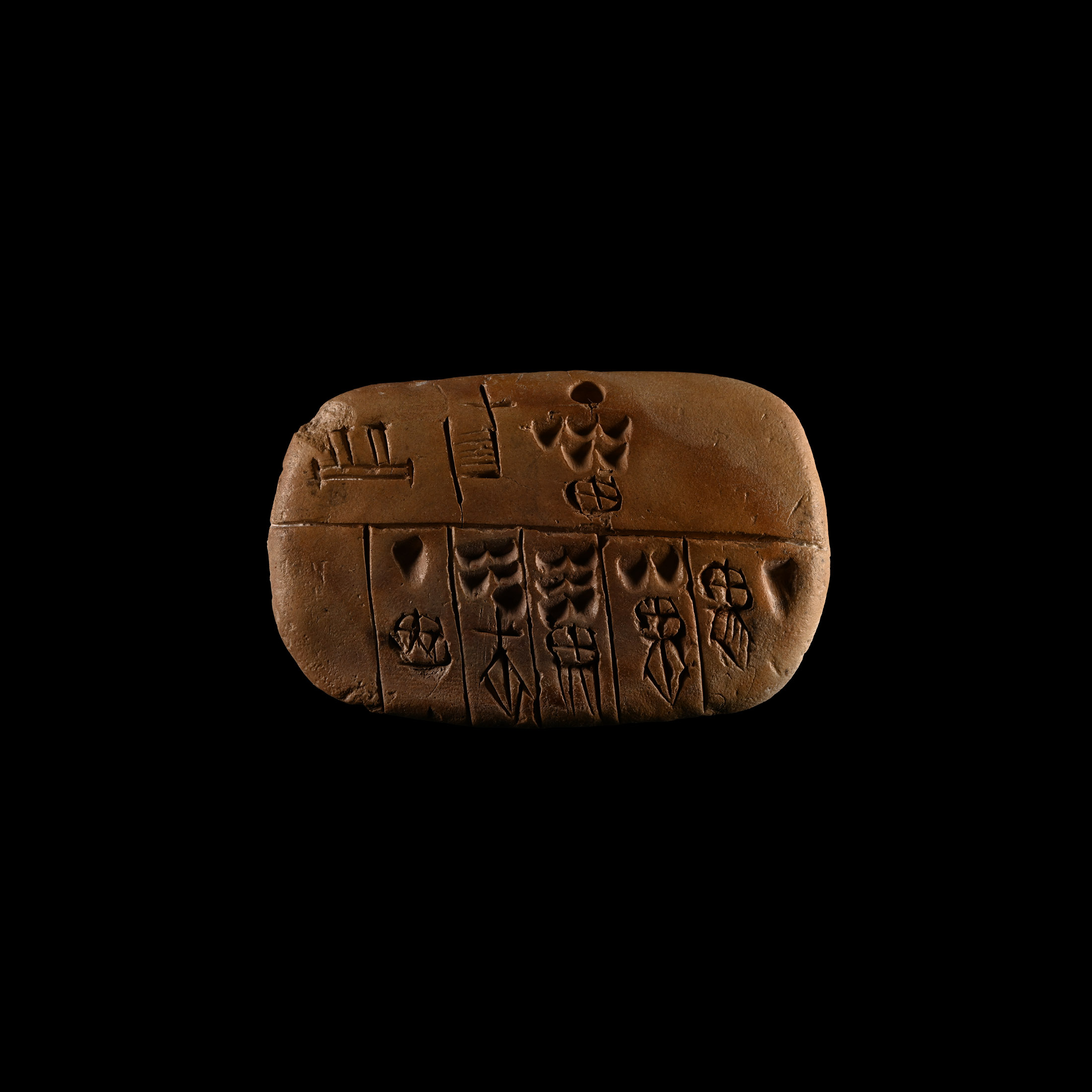 Mesopotamian Pictographic Administrative Tablet