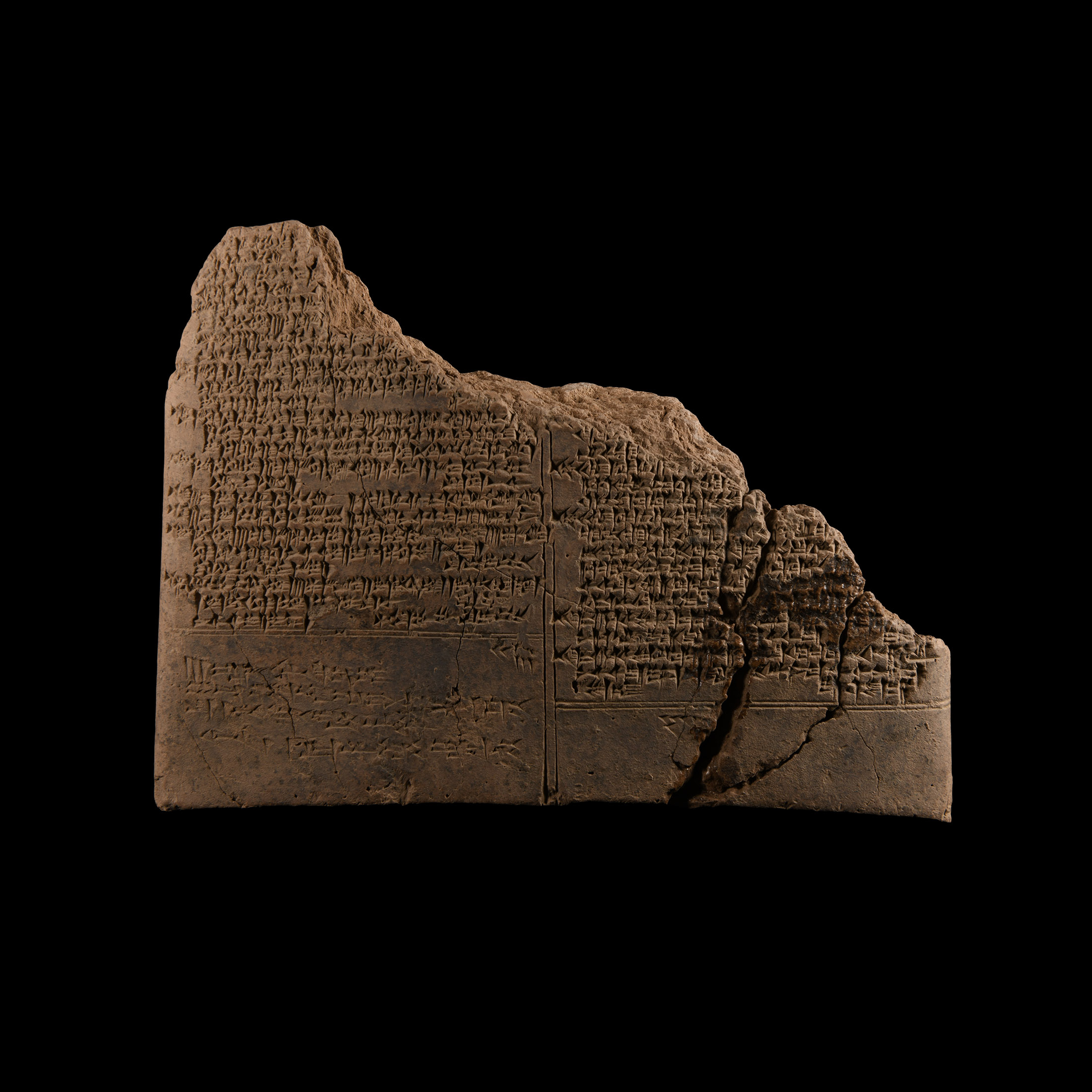 Large Babylonian Cuneiform Tablet Fragment Concerning the Study of the Sacrificial Liver