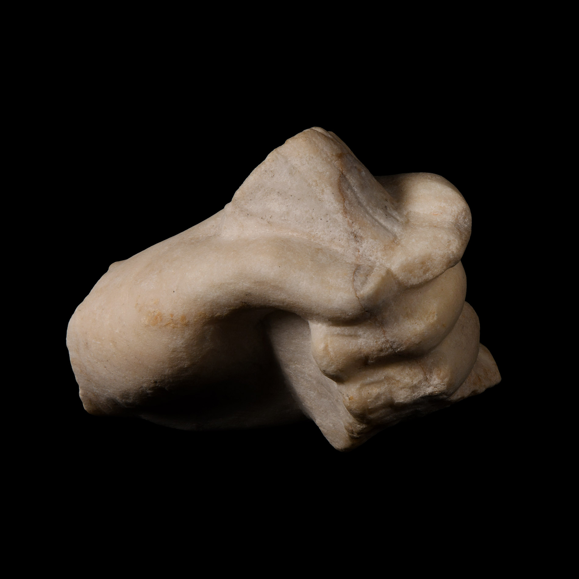 Roman Marble Hand Holding Rope